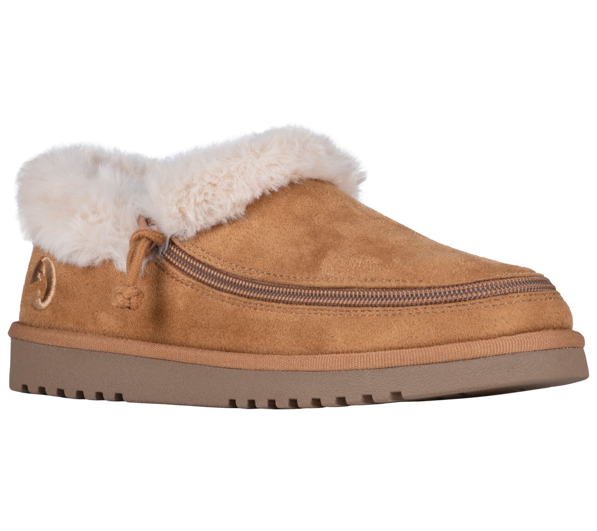 BILLY Footwear zip-on Women's Chestnut Cozy Slipper