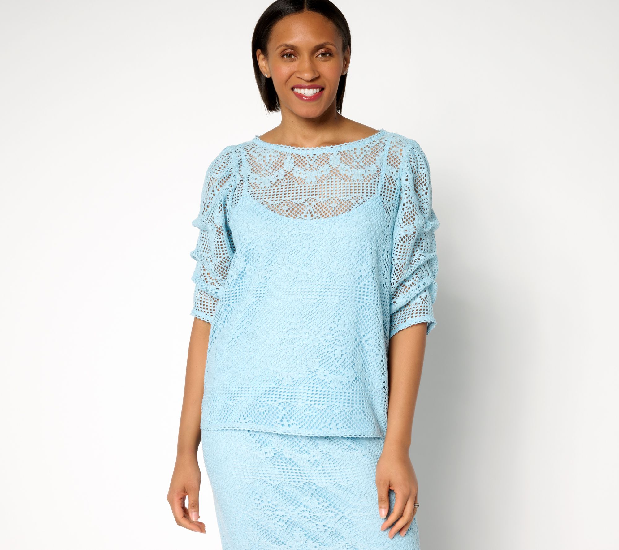 "As Is" Me by Jennie Garth Charlotte Lace Blouse