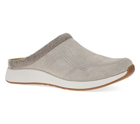 Dansko Claudia Stone Suede Slip On Sneaker