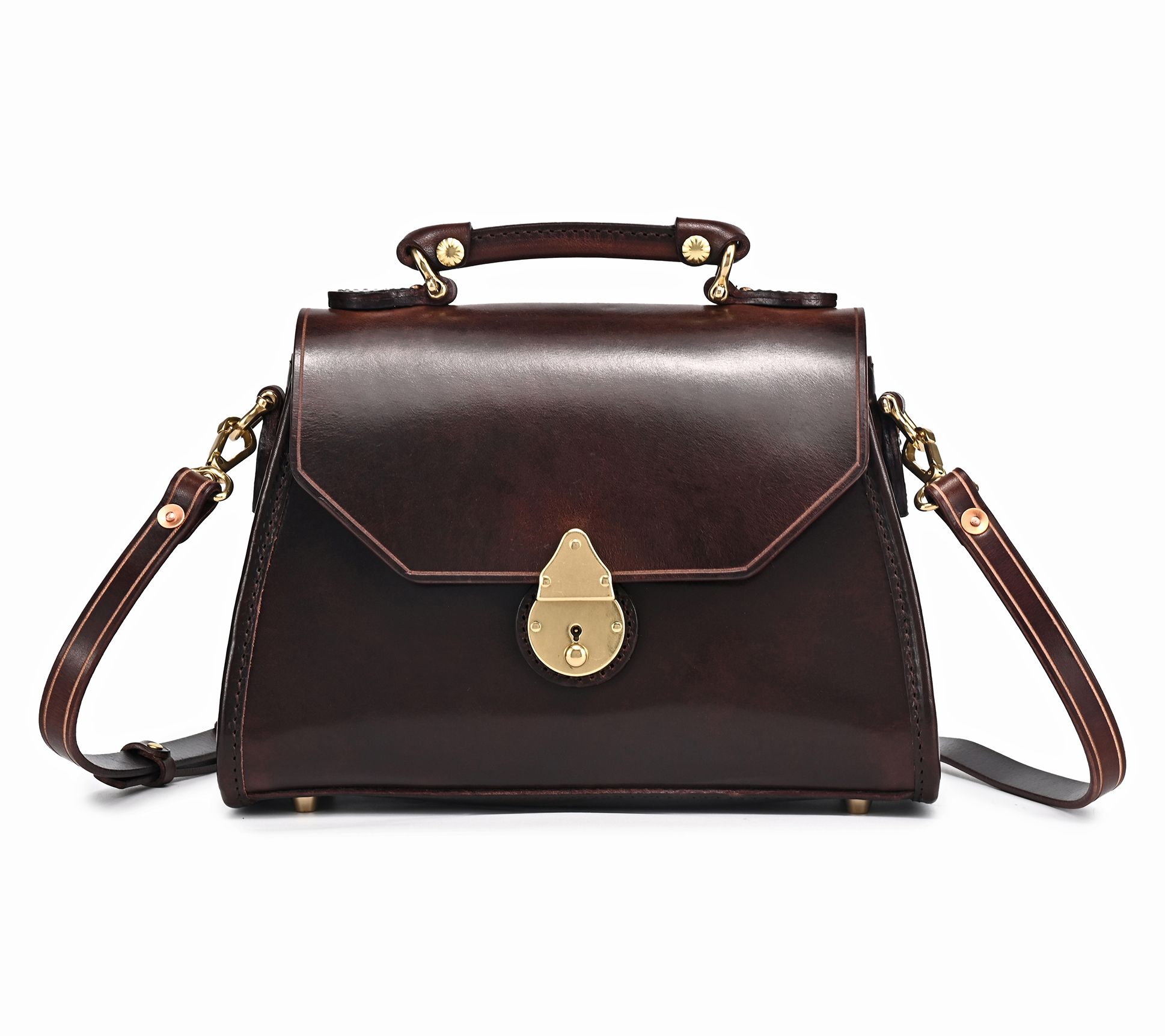 Old Trend Laurel Classic Leather Top Handle Satchel