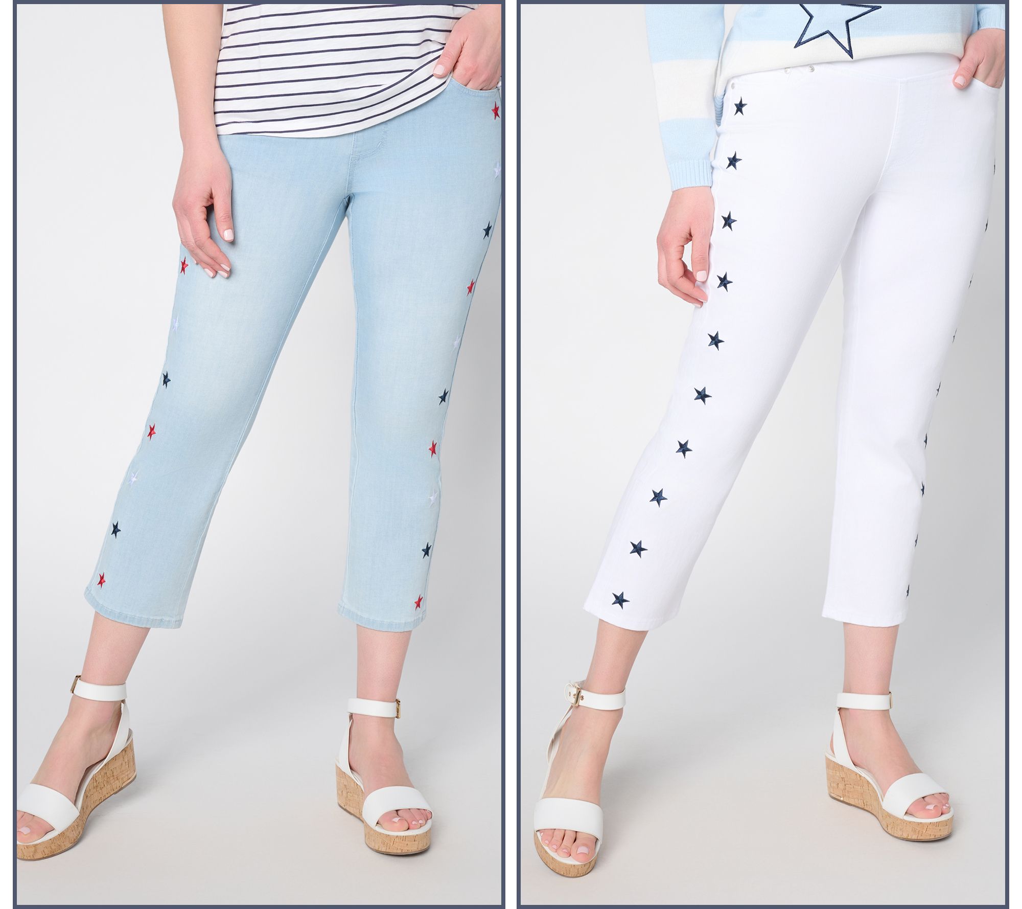  Belle by Kim Gravel TripleLuxe Star Cropped Jean - A721090