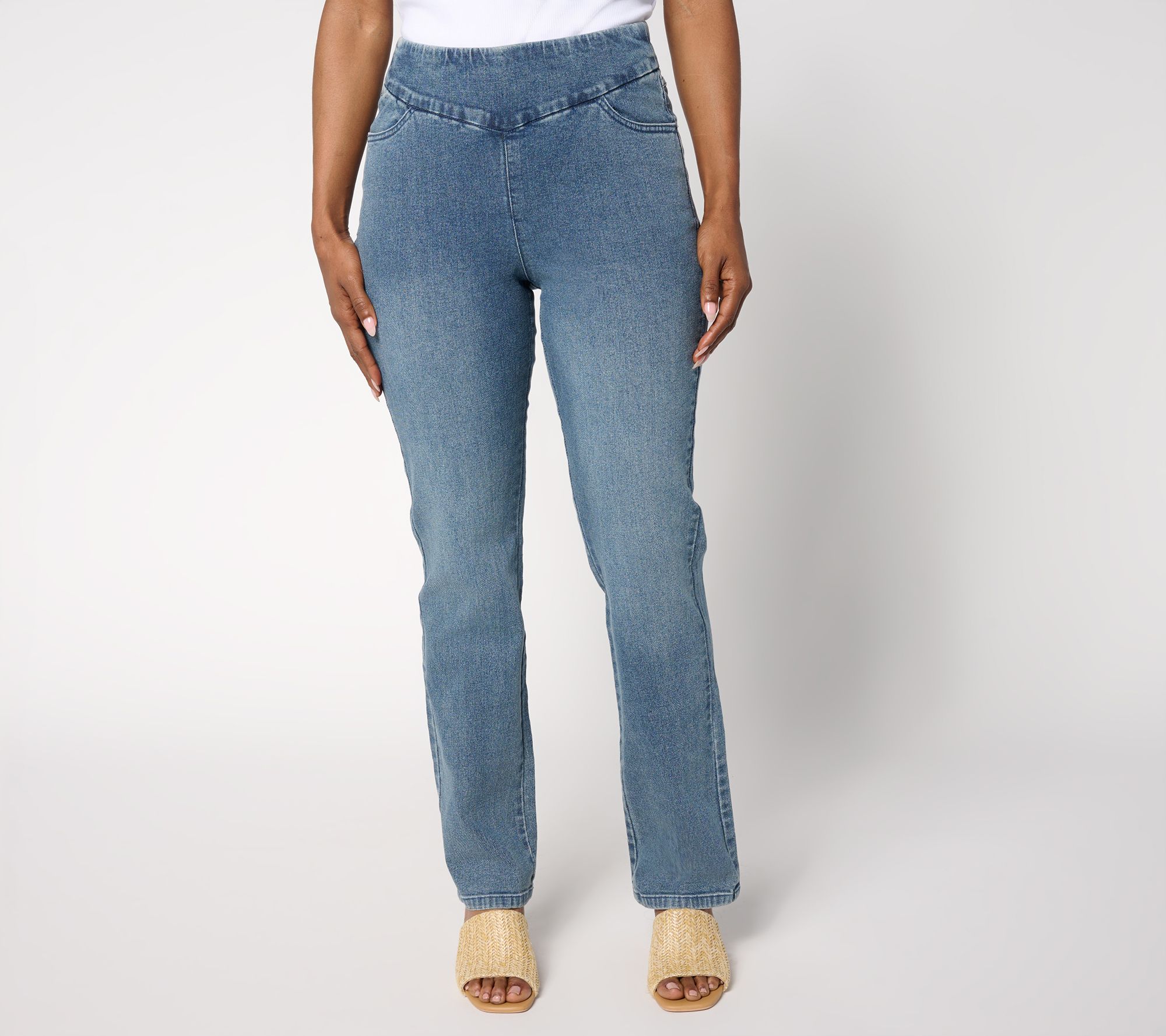 "As Is" Brandis Dress Out Loud Regular De Novo Denim Straight Leg