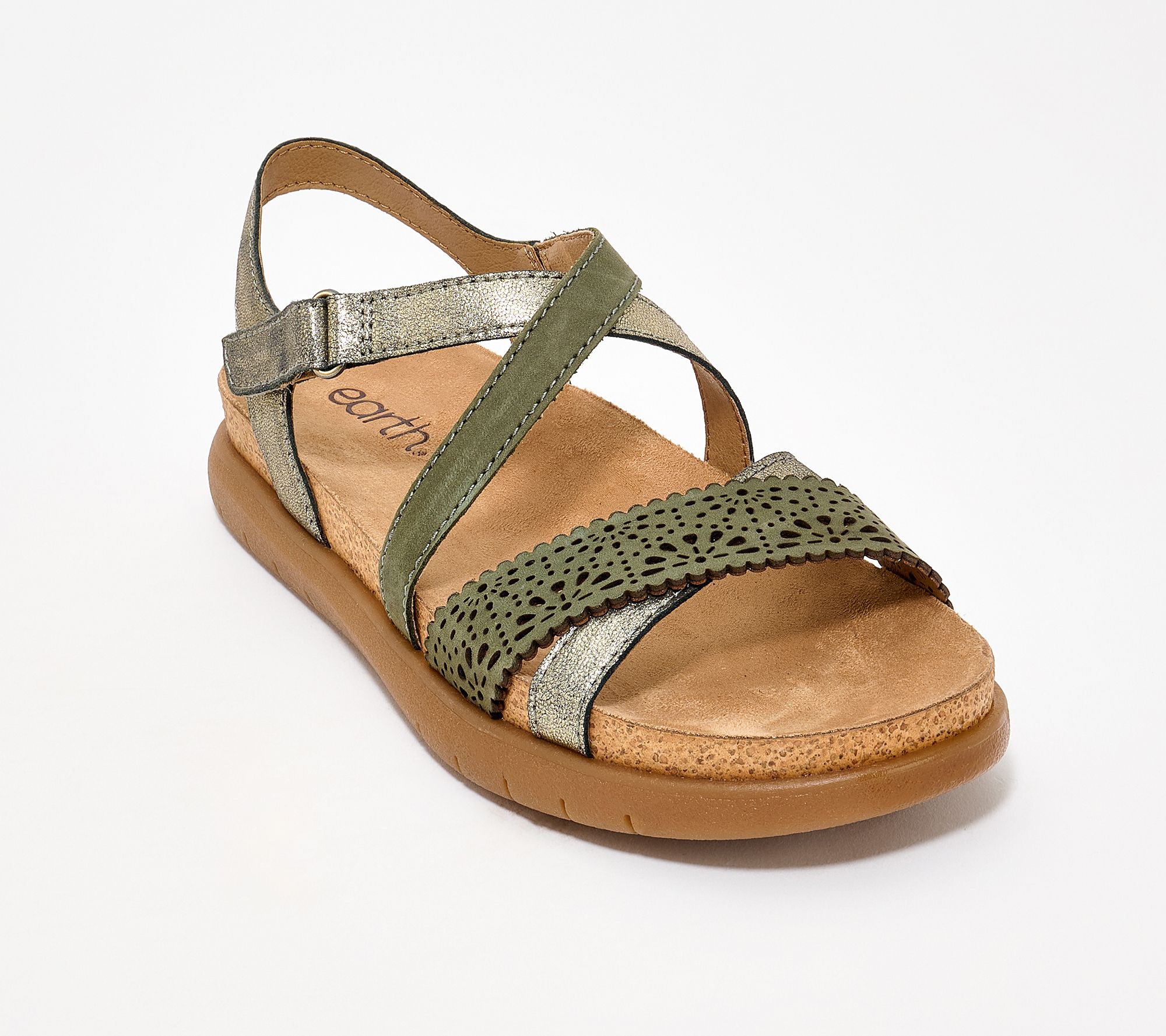 Earth Leather Adjustable Sandals-Athena