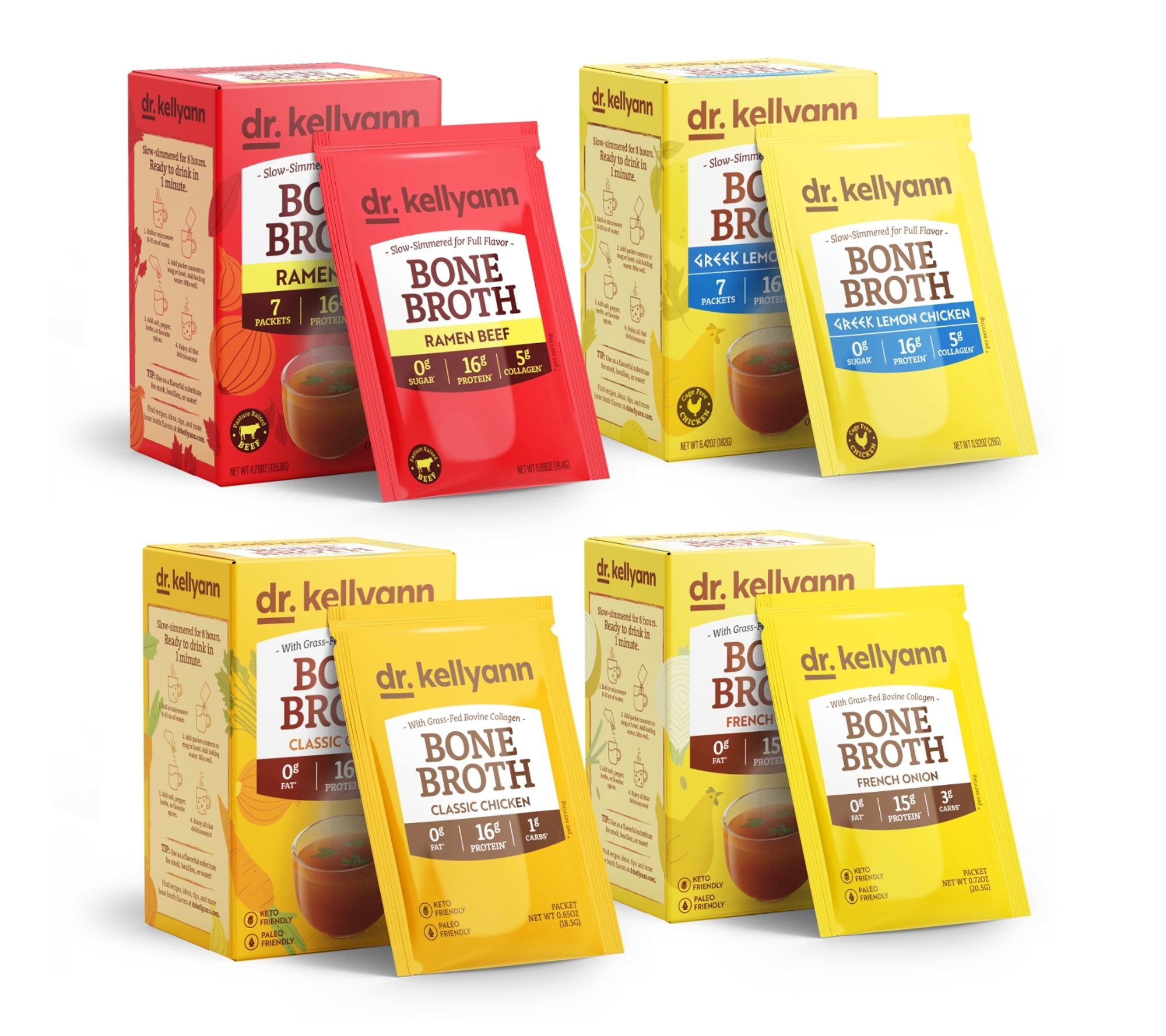 Dr. Kellyann High Protein Bone Broth Variety Bundle