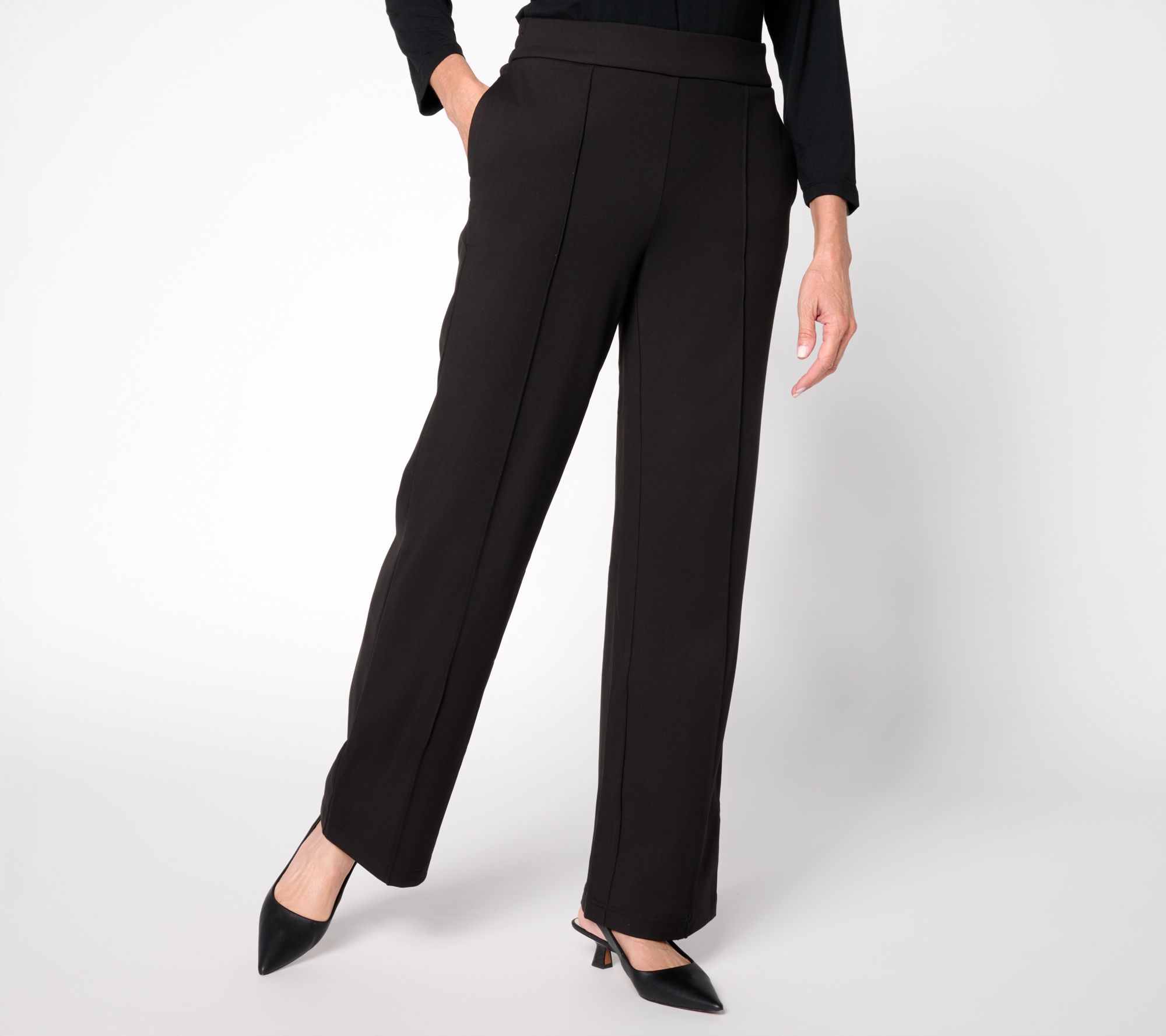 "As Is" nicole by Nicole Miller Regular Pull-OnStraight Leg Pant