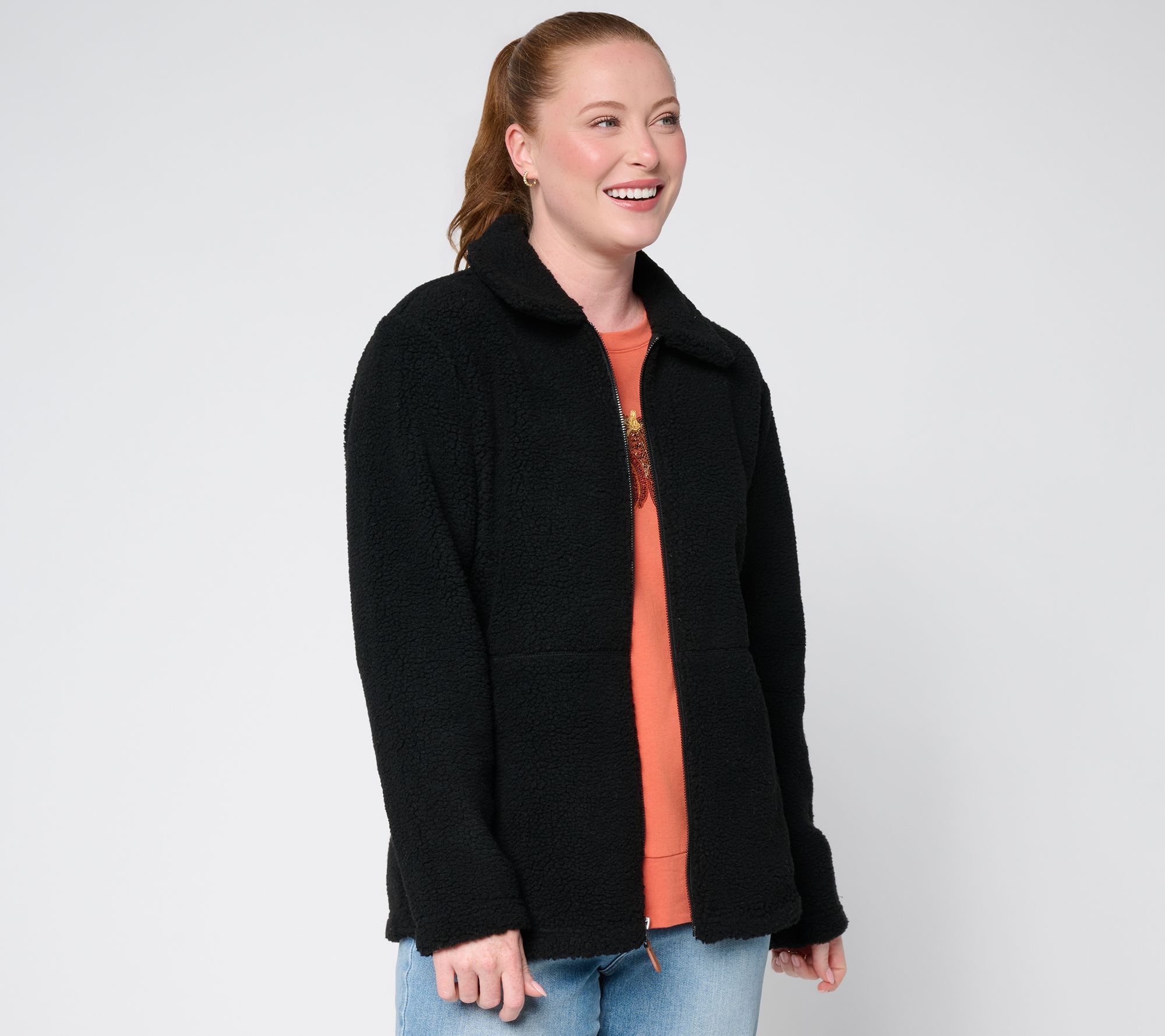 Belle by Kim Gravel Hey Y'all It's Fall Sherpa Jacket