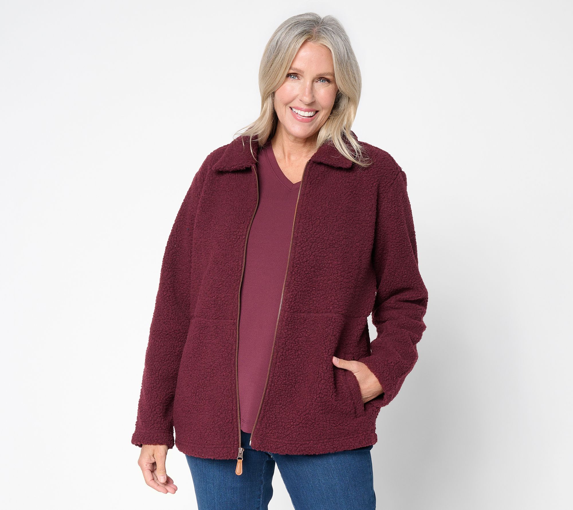 Belle by Kim Gravel Hey Y'all It's Fall Sherpa Jacket