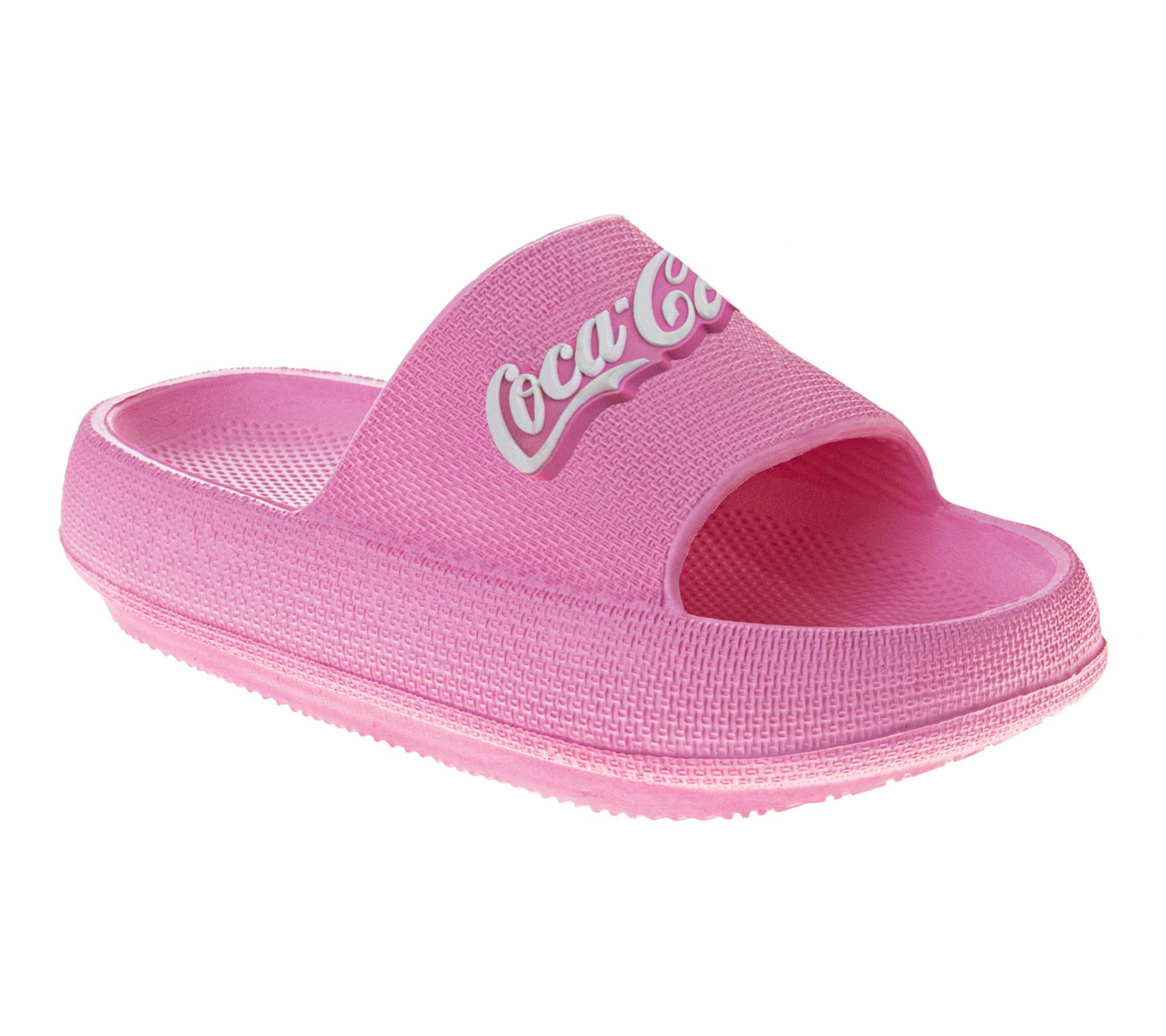 Coca-Cola Pink Script Slide Sandal