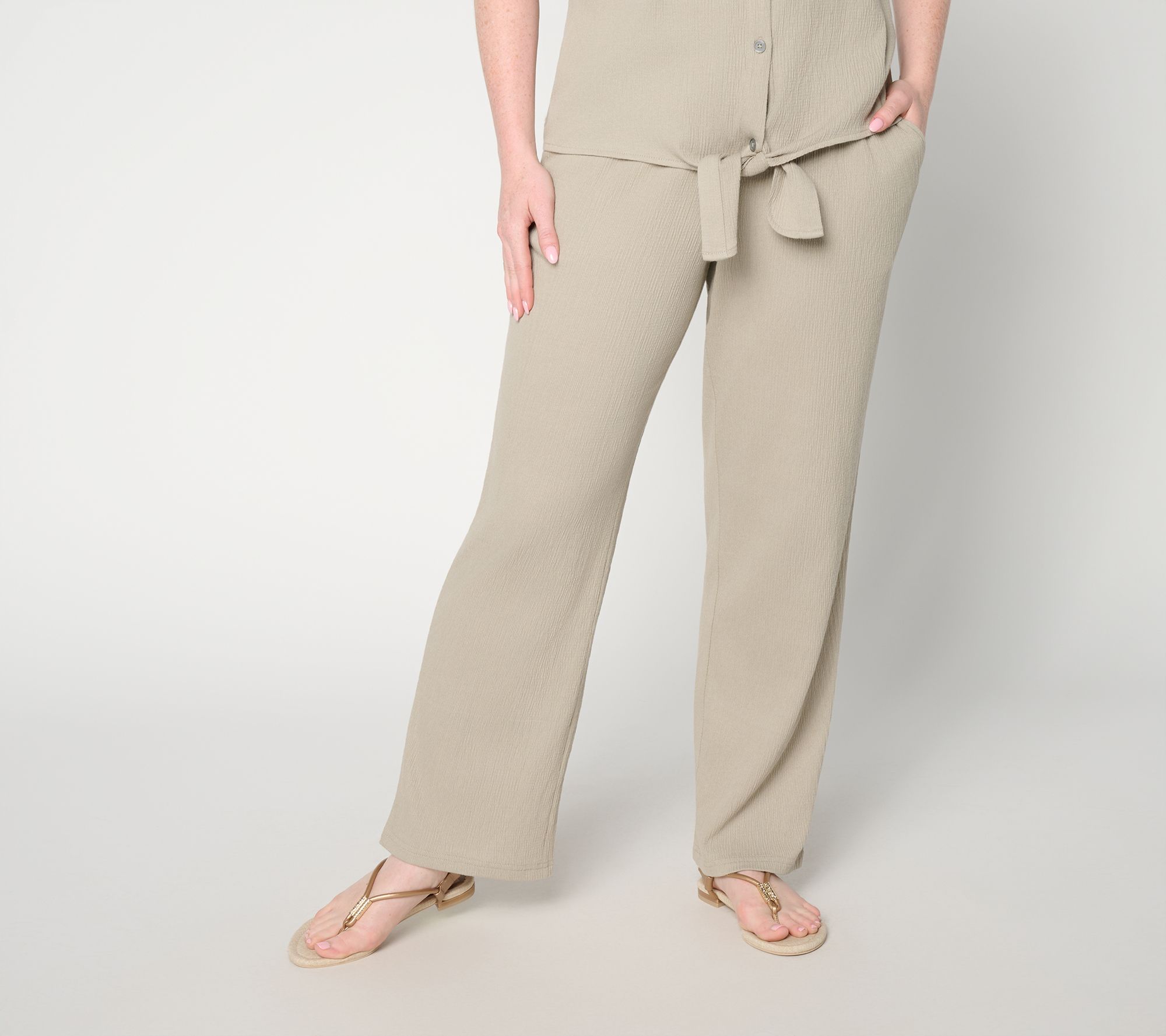 "As Is" Belle by Kim Gravel Tall Packabelle Slay the Vacay Straight Pants