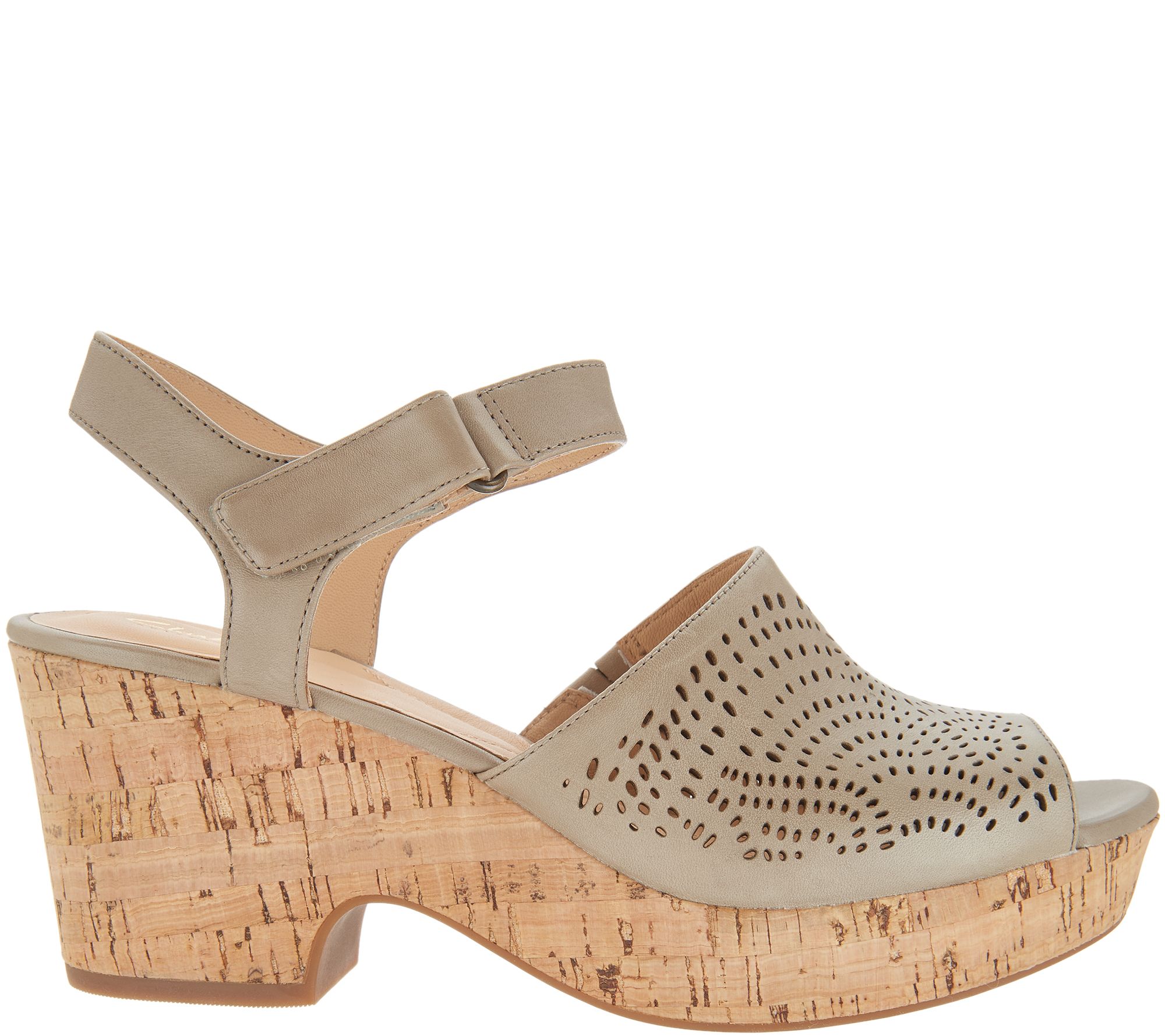 Clarks Artisan Perforated Leather Wedge 
