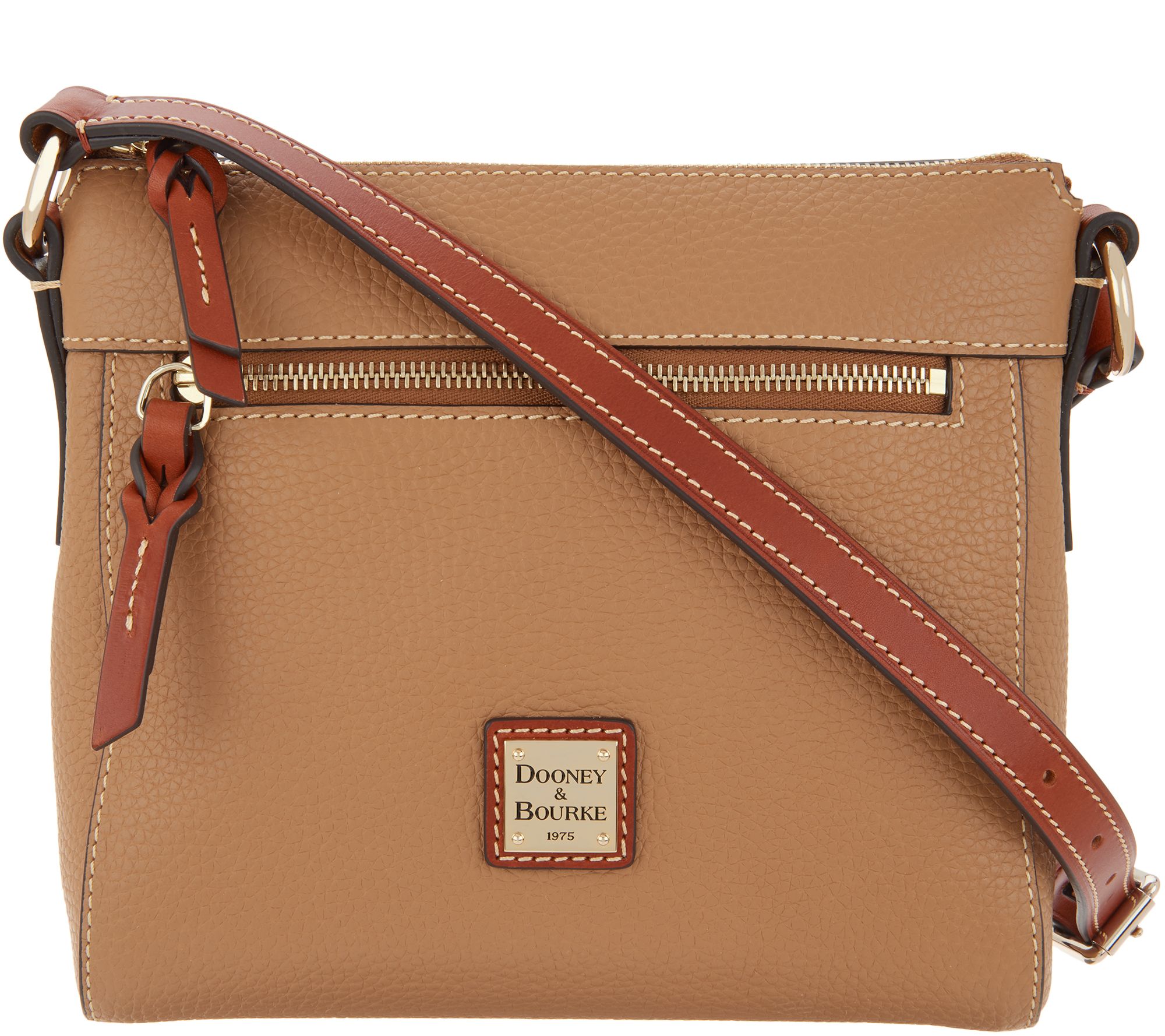 qvc dooney and bourke pebble leather crossbody