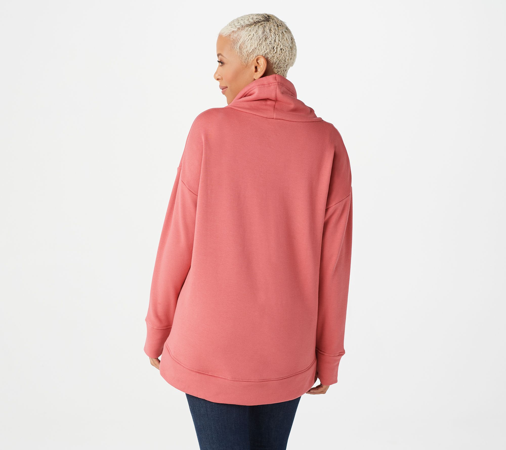 Cuddl Duds Teddy Plush Cowl Neck Pullover