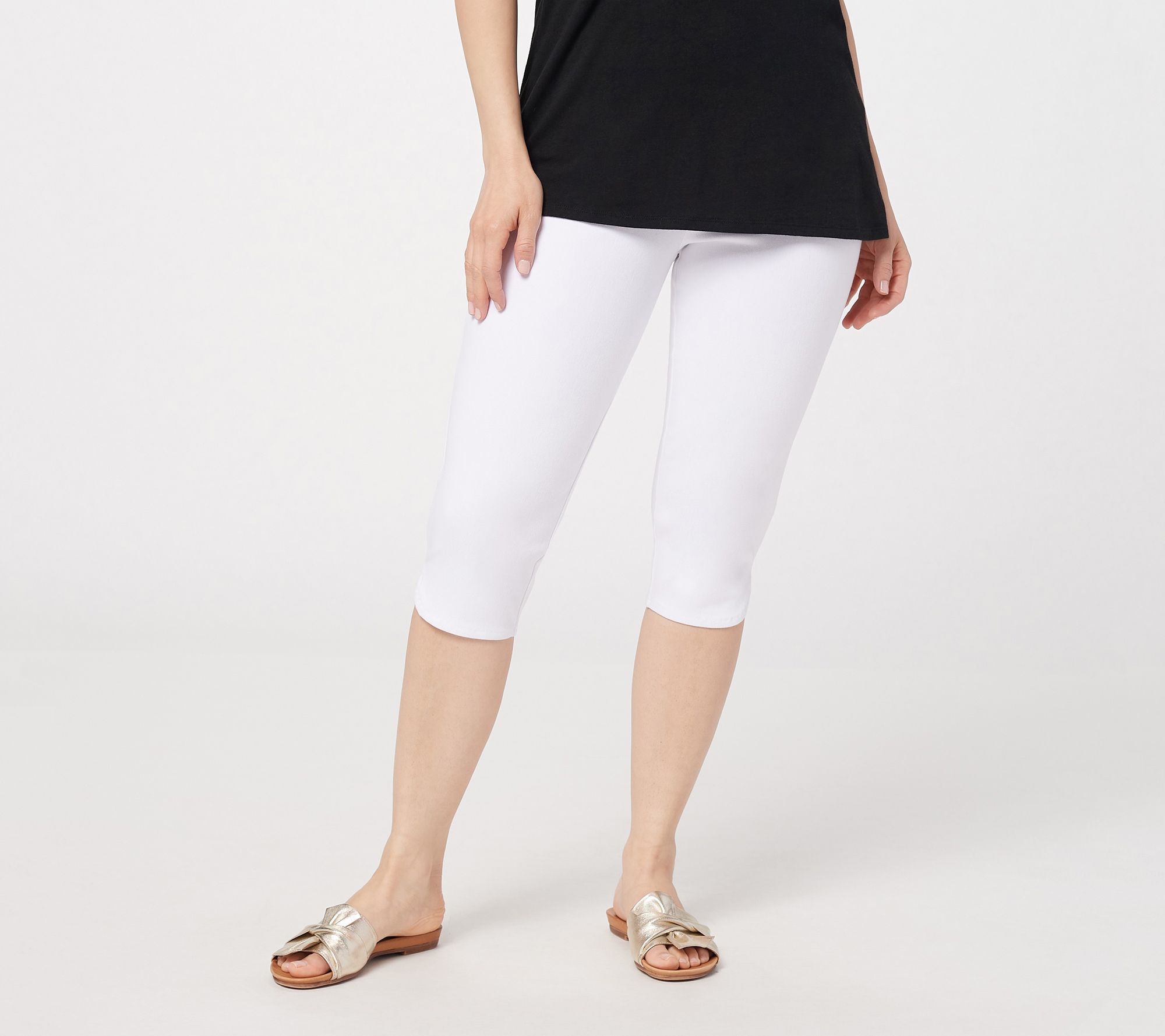 Women with Control Tall Prime Stretch Denim Pedal Pusher