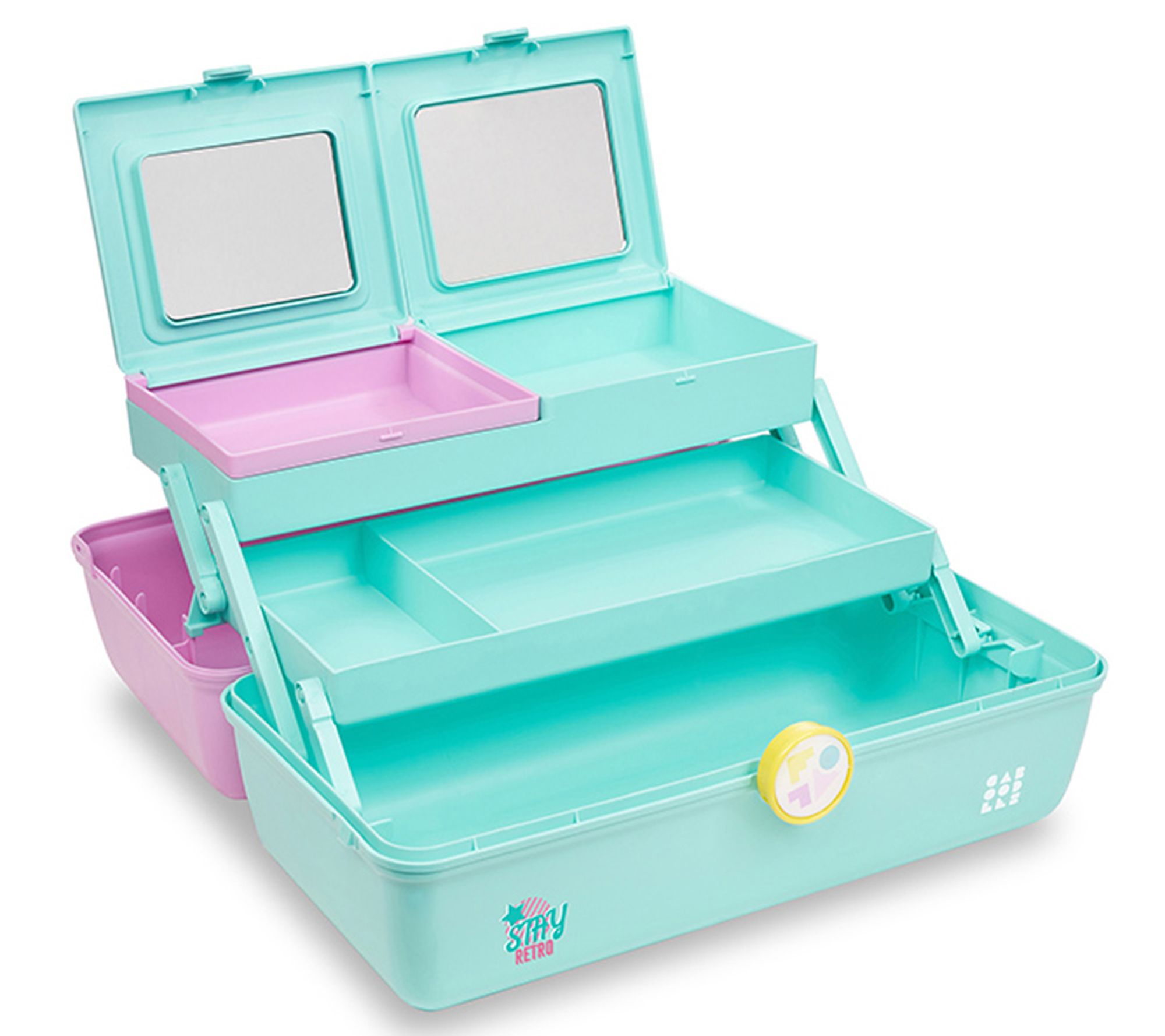 Caboodles Ultimate On-The-Go Girl Stay Retro Makeup Beauty Bo 
