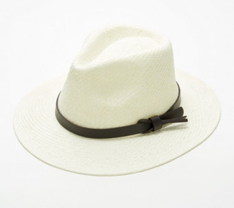 San Diego Hat Co. Fedora Style Straw Hat UPF 50