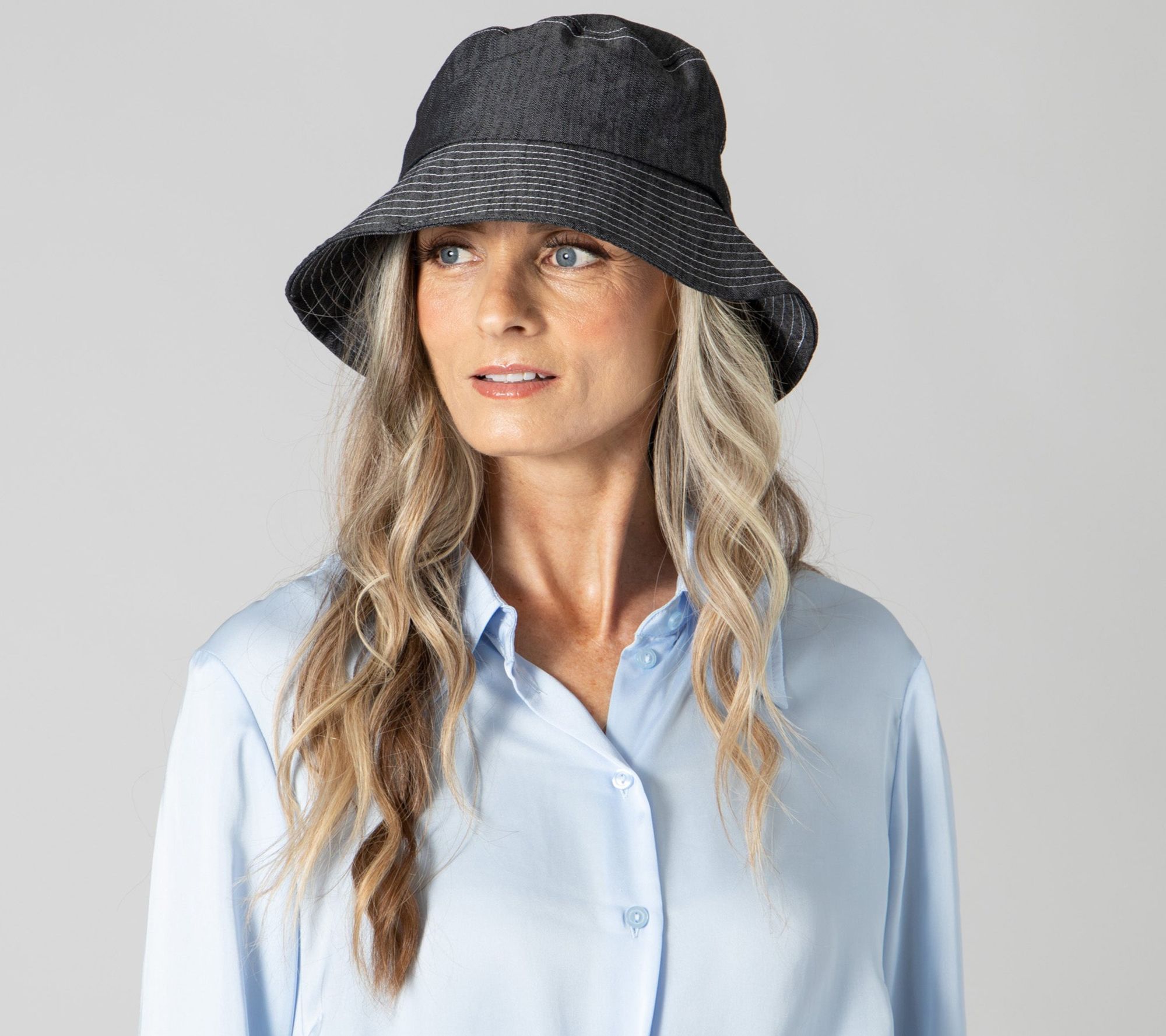 San Diego Hat Co. Chambray Bucket Hat