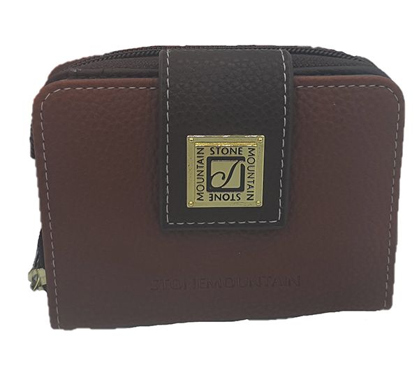 Stone Mountain Bonded Leather Embossed Paisley Women's Wallet(VARIETY OF  COLOR)