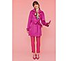 Isaac Mizrahi Live! Scuba Suede Trench with Stitching Detail, 6 of 7
