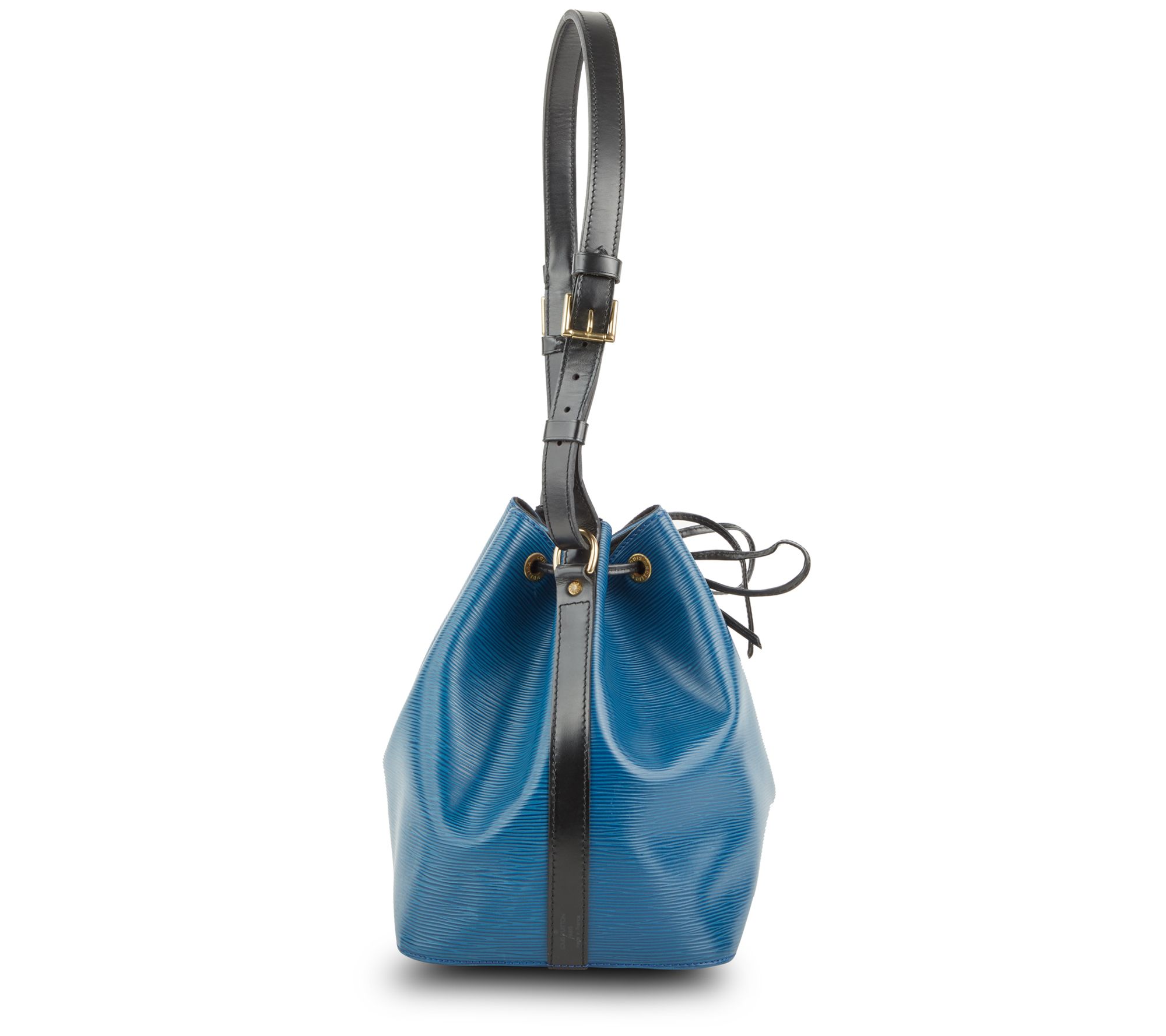 Louis Vuitton Bicolor Blue x Black Noe Petit Drawstring Bucket