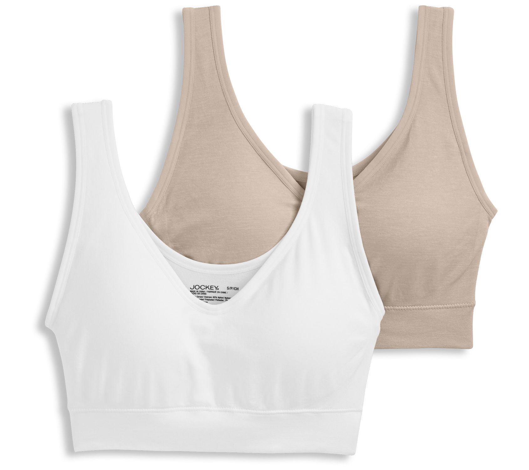 "As Is" Jockey Seamfree Back Smoothing Bra, Set of 2