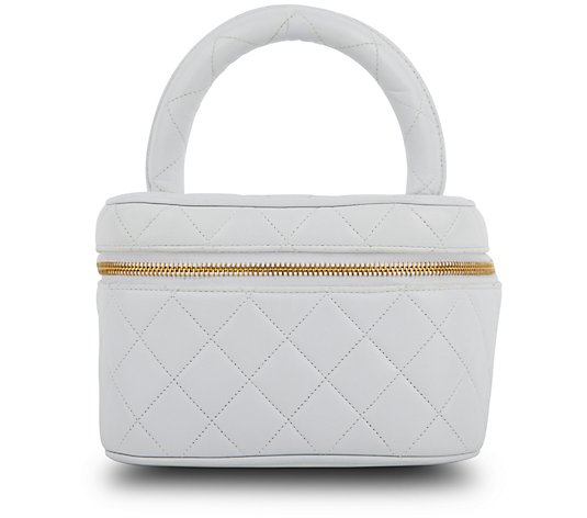 Pre-Owned Chanel Coco Handle Lambskin Vanity Bag 