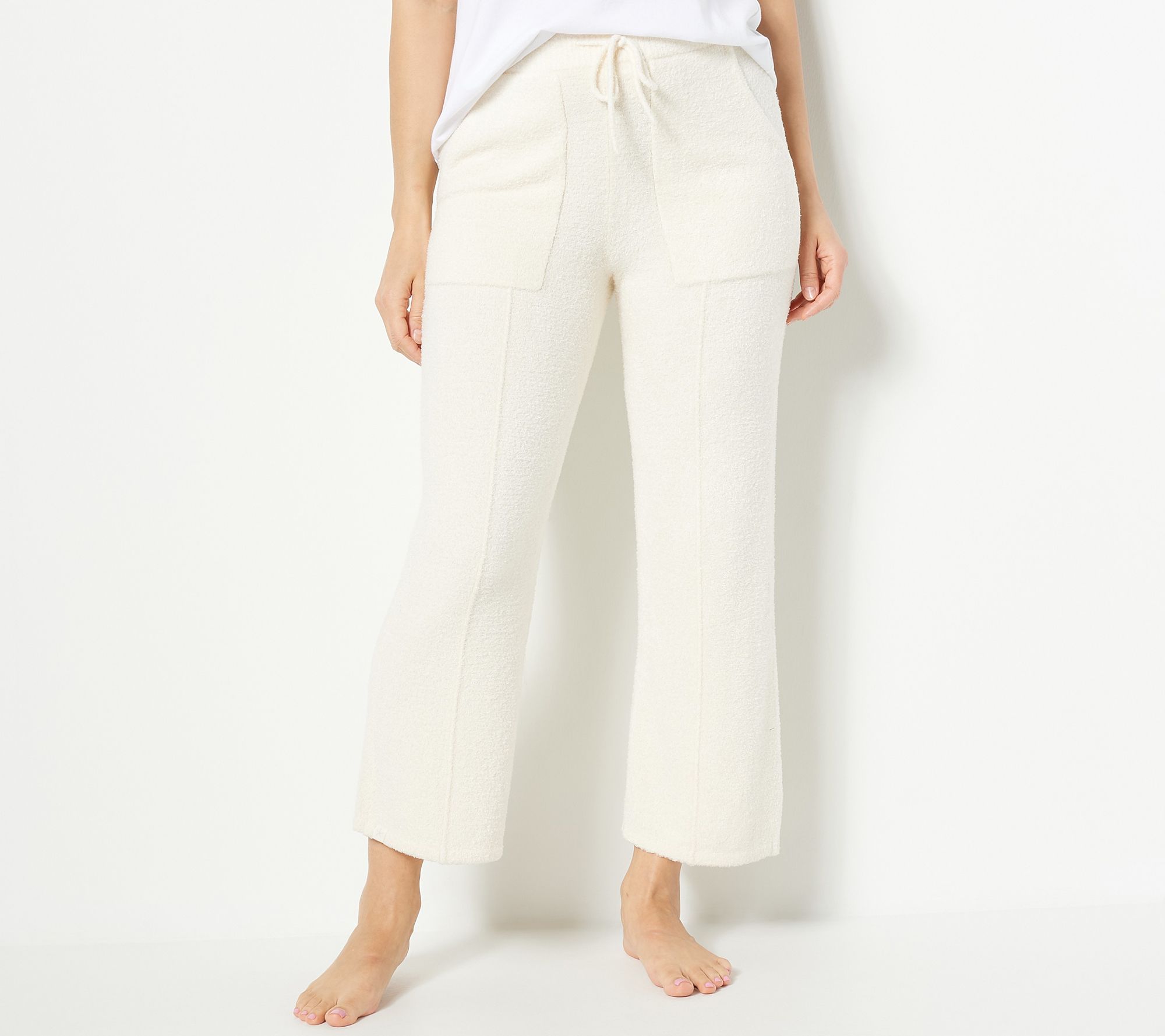 As Is Barefoot Dreams CozyChic Lite Cropped Seamed Pants 