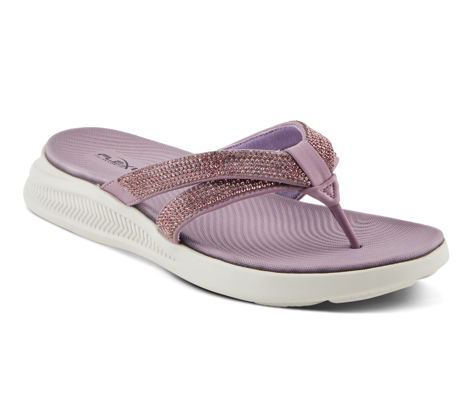 Flexus by Spring Step Thong Sandals - Ashine - QVC.com