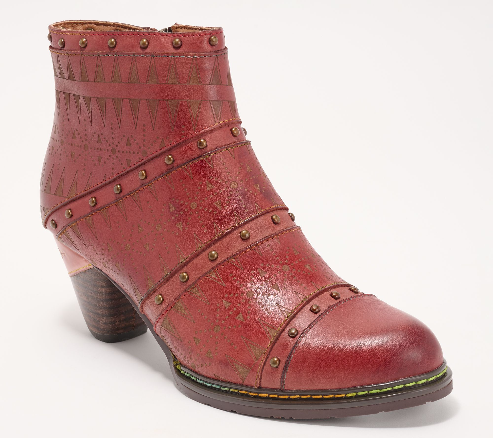 Qvc red fashion boots