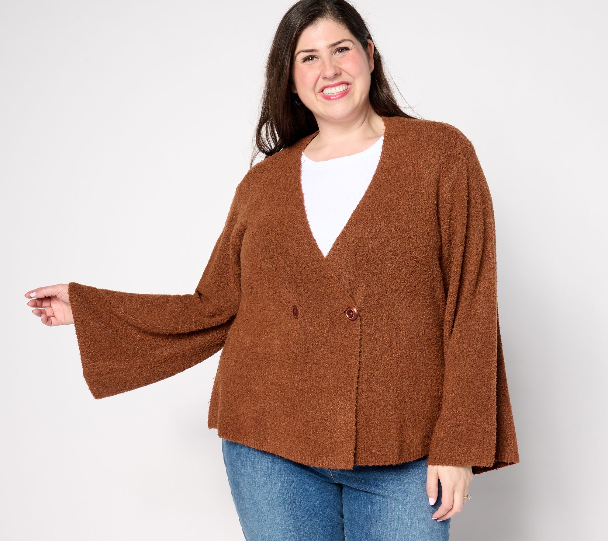 Me by Jennie Garth Beacon Button Front Cardigan - QVC.com