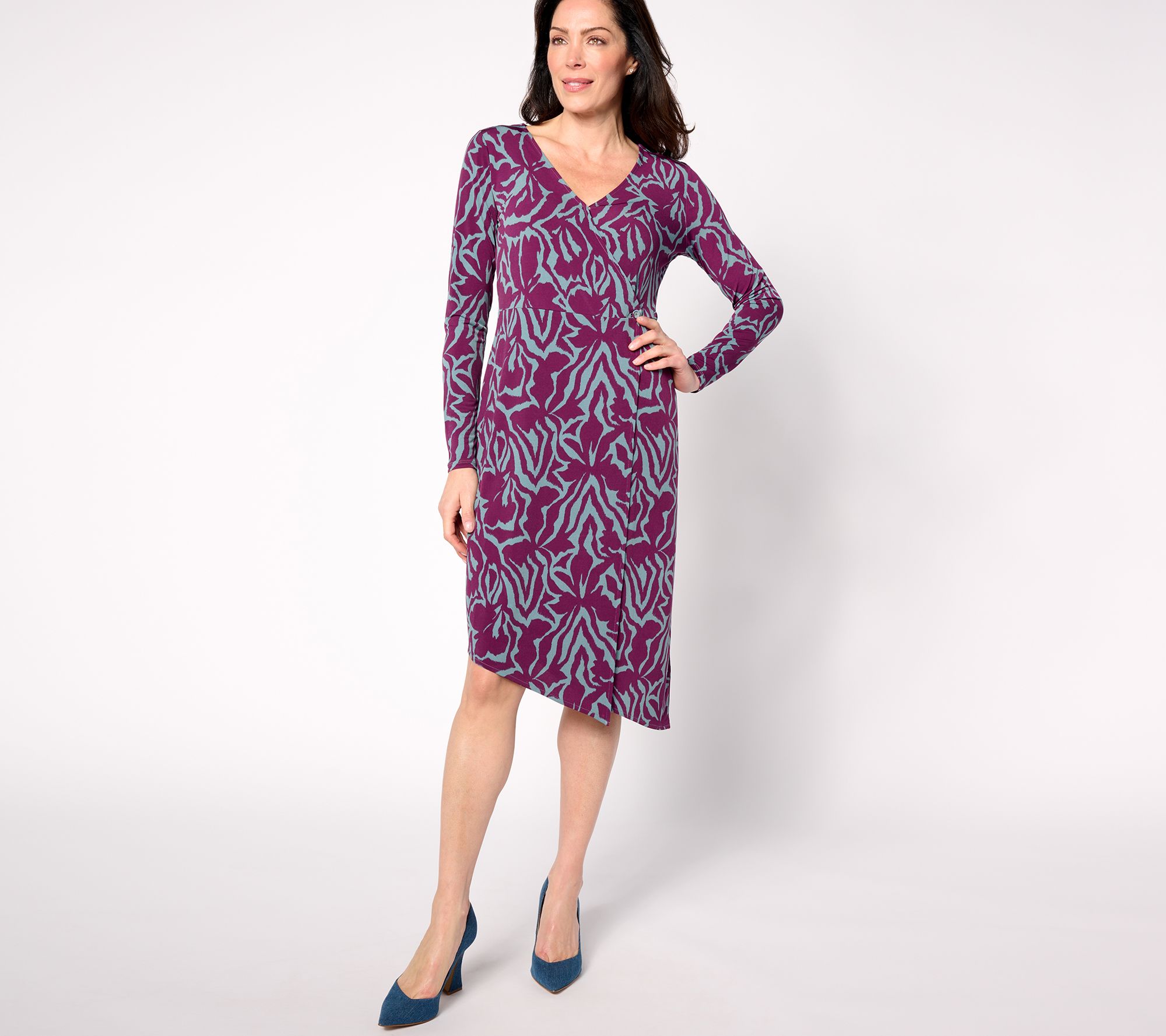 "As Is" BEAUTIFUL by Lawrence Zarian Pet Asymmetric Hem Dress