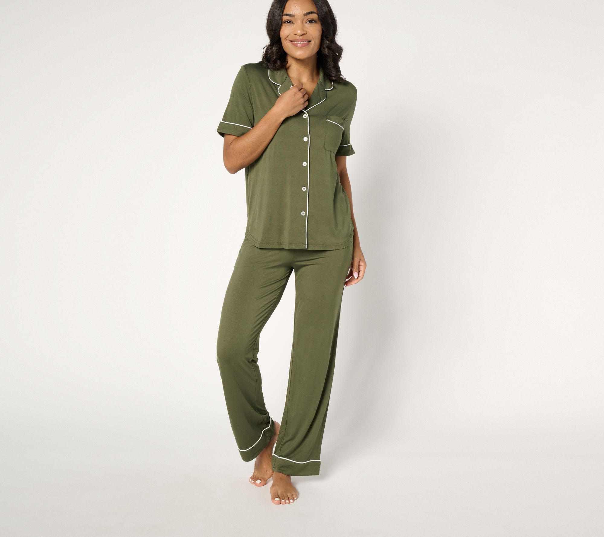 Cozy Earth Short Sleeve & Pant Bamboo PajamaSet