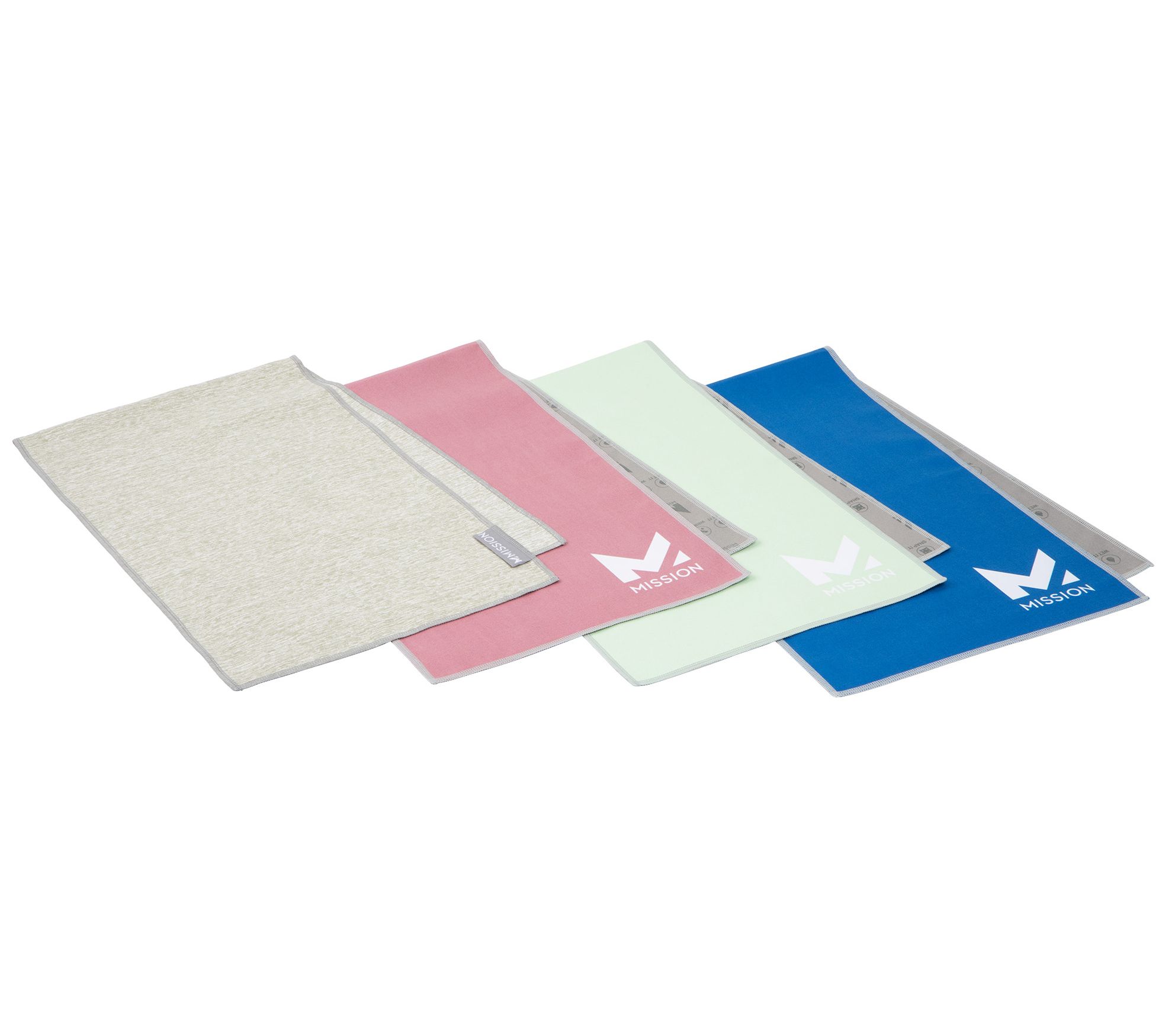 MISSION Set of 4 UPF50 Original Cooling Towels