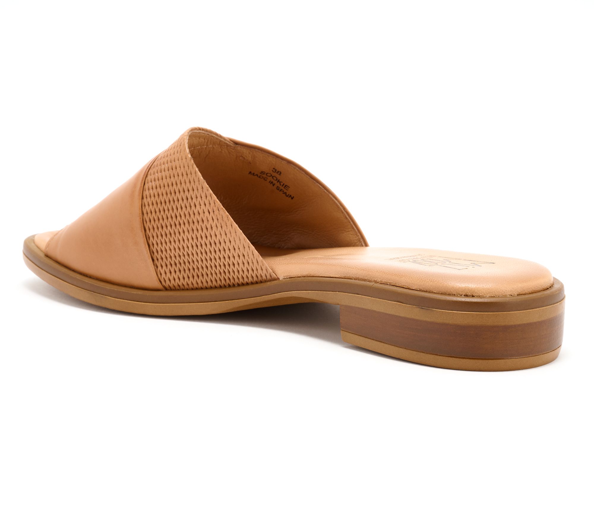 Miz Mooz Leather Slide Sandals - Sookie - QVC.com