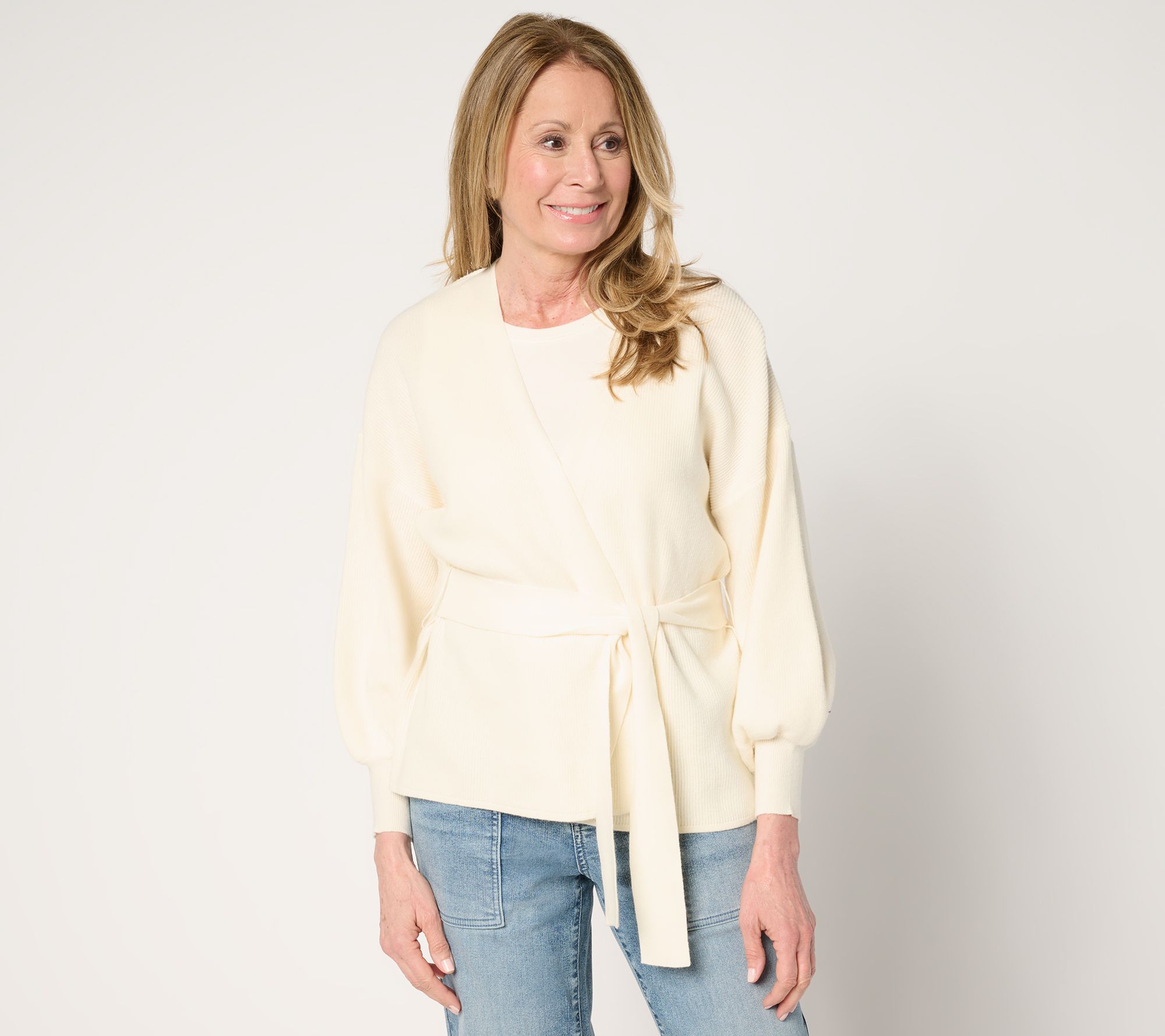 Me by Jennie Garth Rainey Wrap Sweater