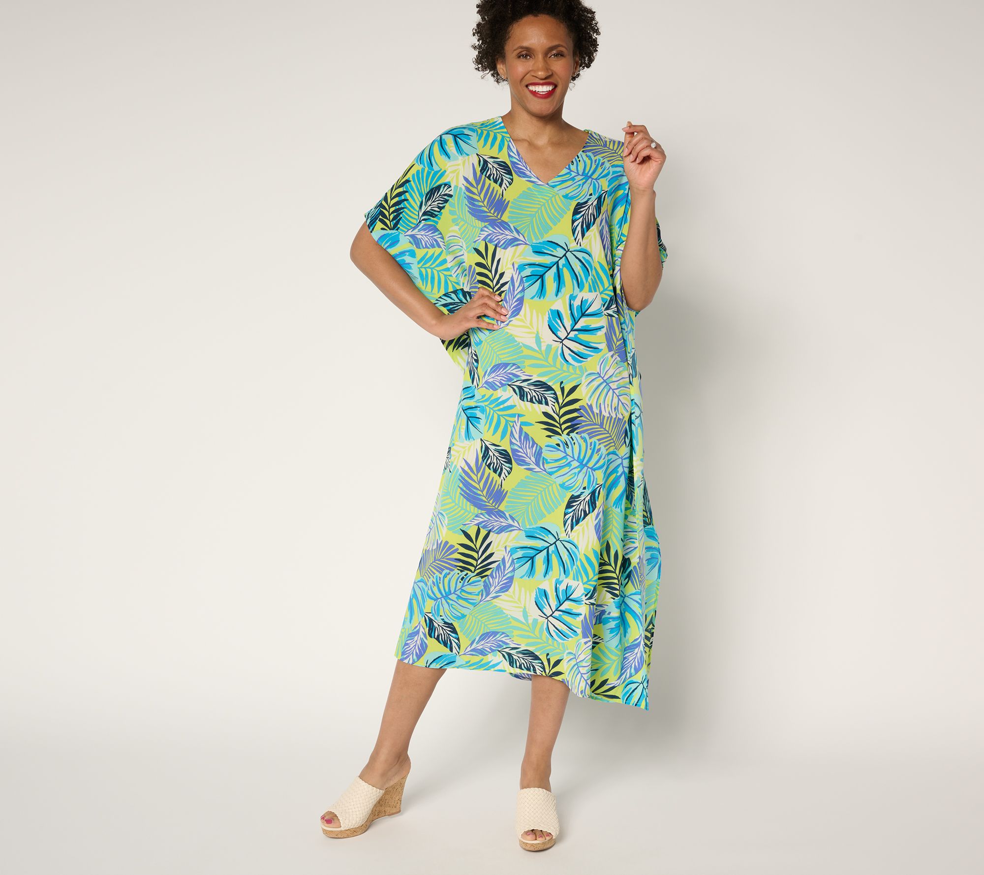 Brandis Dress Out Loud Petite Cheat the Heat Island Caftan