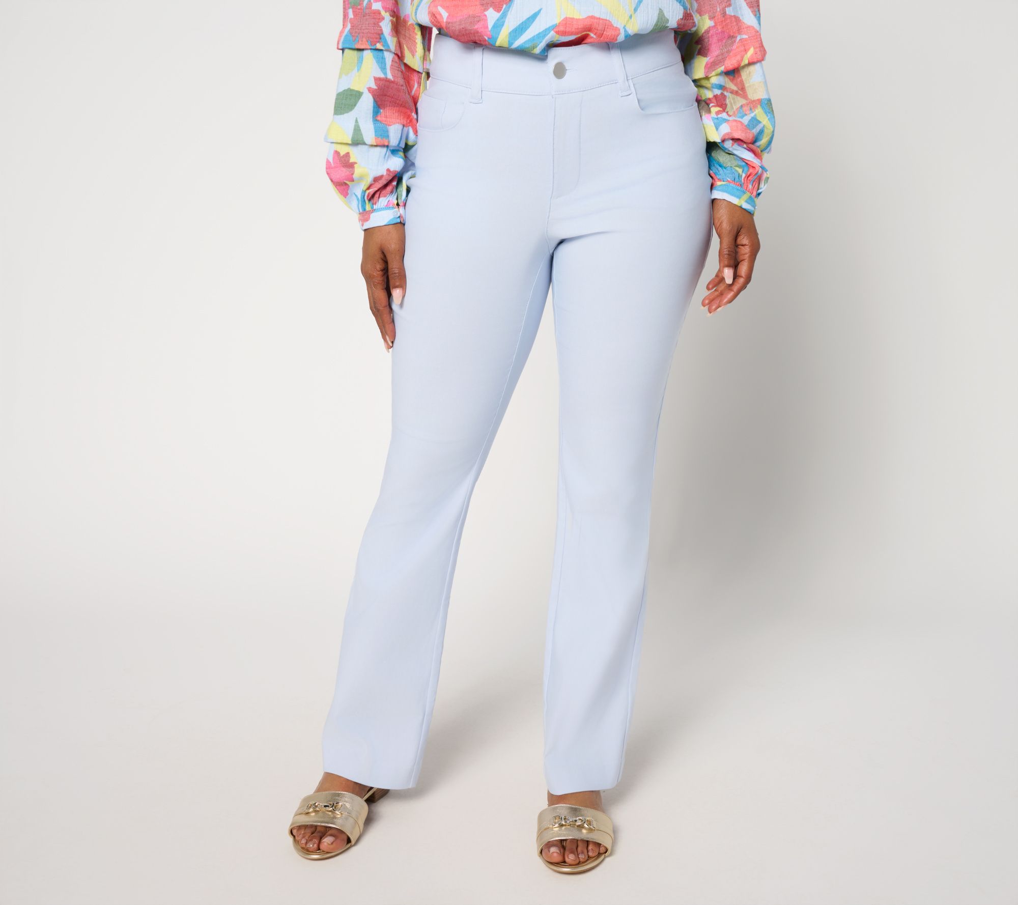 nicole by Nicole Miller Regular Stretch Five Pocket Trouser