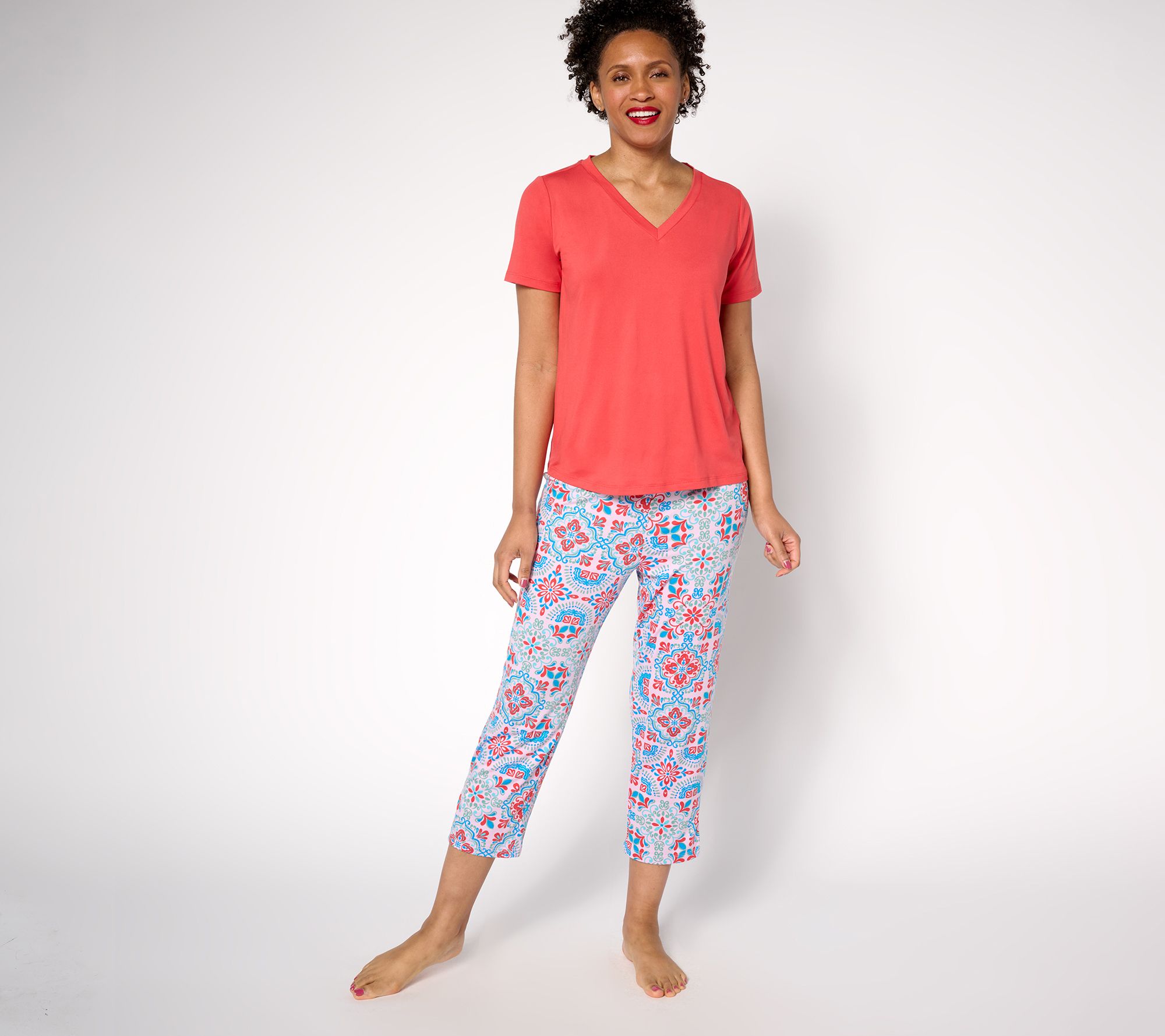 AnyBody Petite Lush Jersey Sleep Set