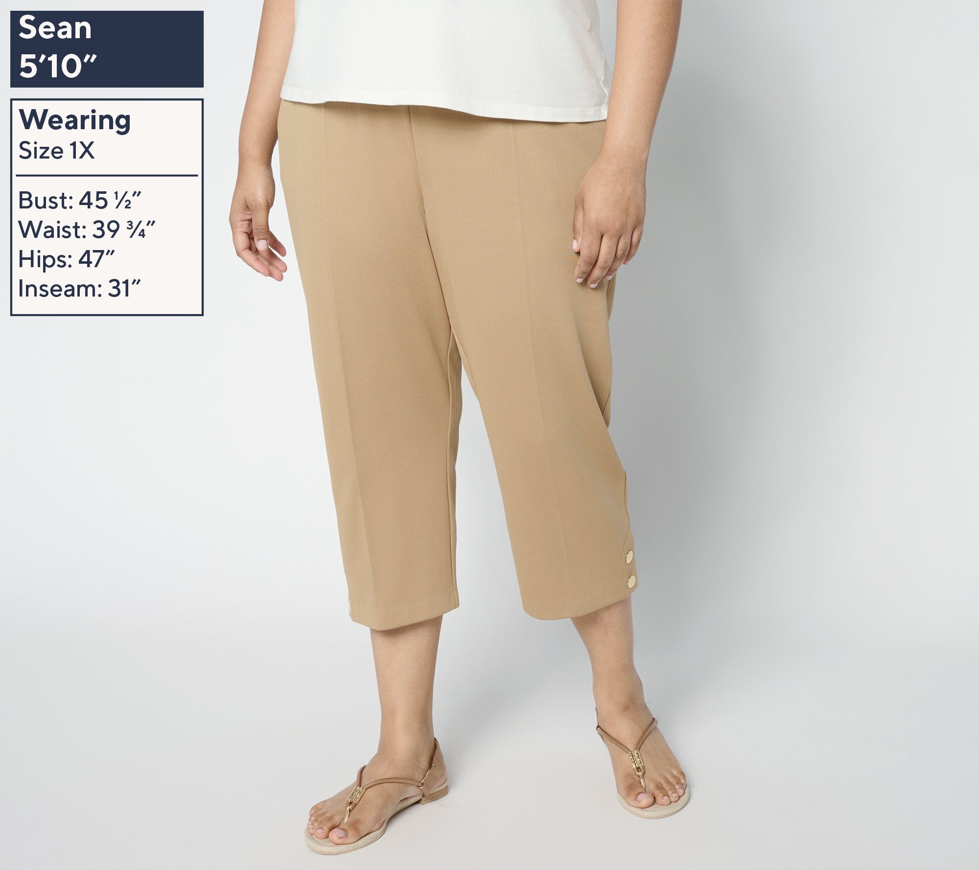 Curtain Knit Trousers ベージュ Woven Gingham Drawstring Pull-On Wide Leg Pant For School