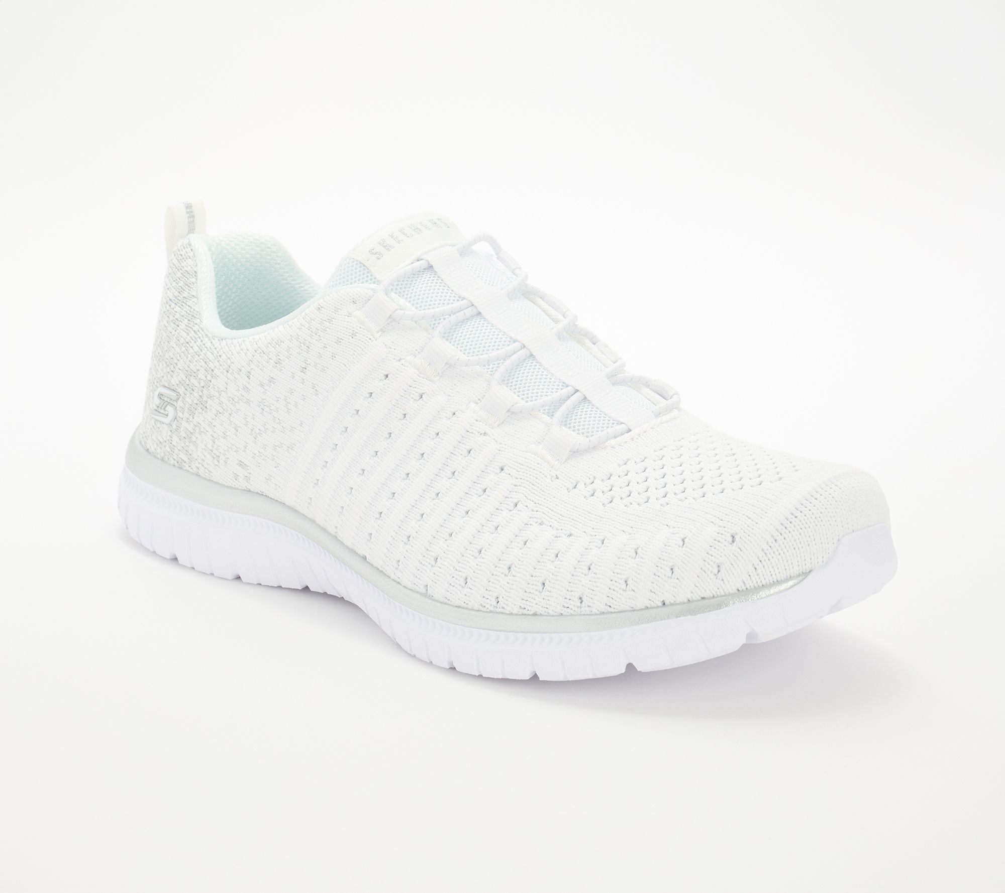 Skechers Virtue Vegan Washable Knit Bungee Sneakers - Lucent