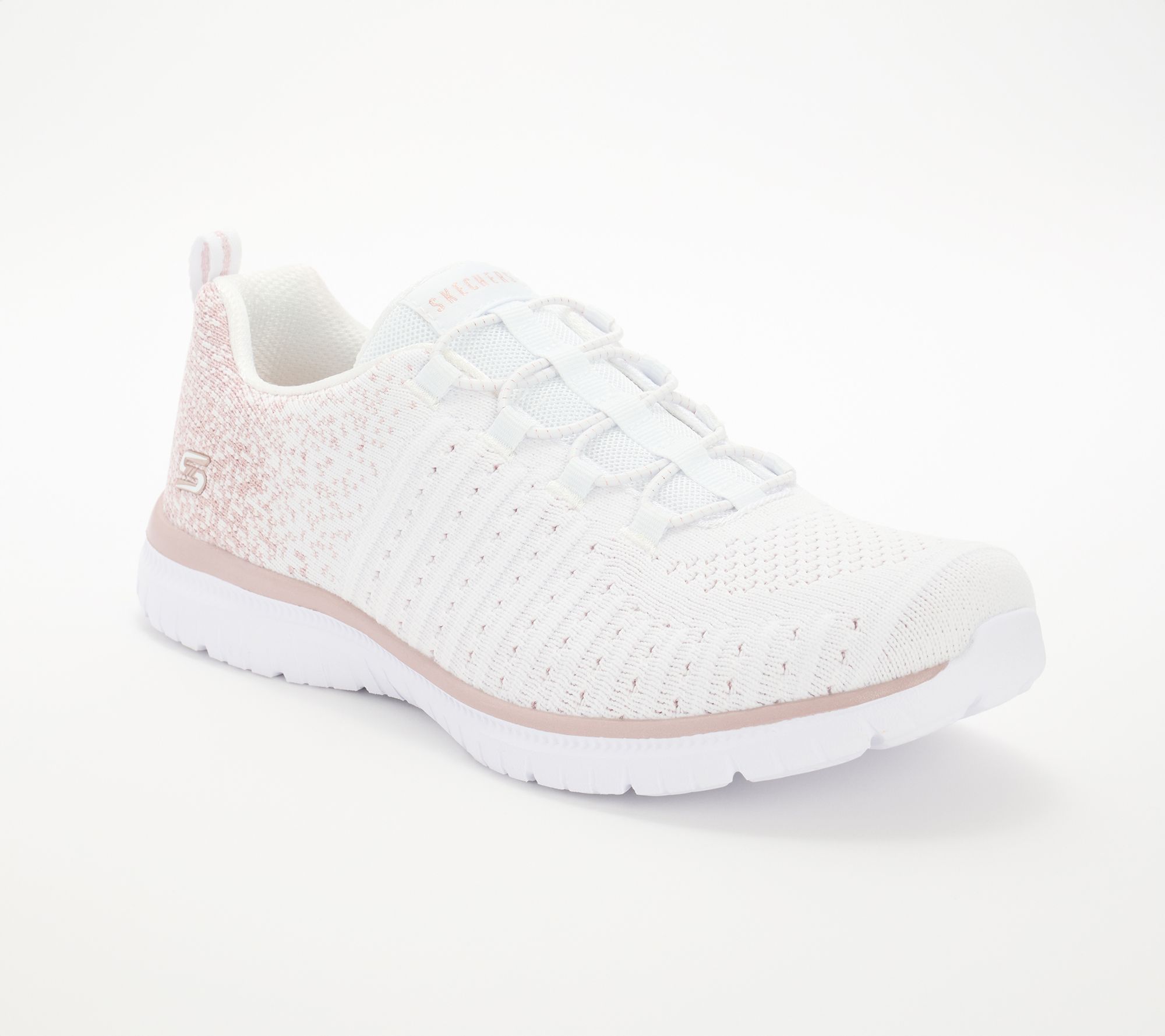 Skechers Virtue Vegan Washable Knit Bungee Sneakers - Lucent