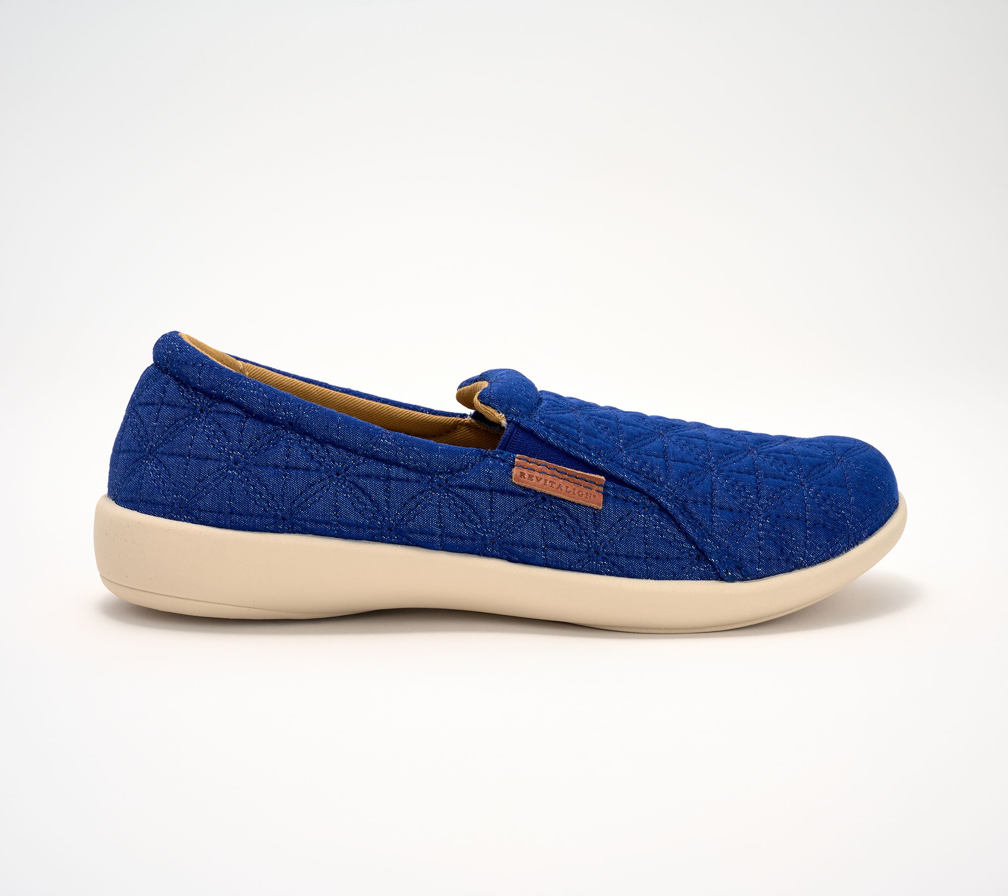 Revitalign Orthotic Memory Foam Denim Slip-Ons- Siesta