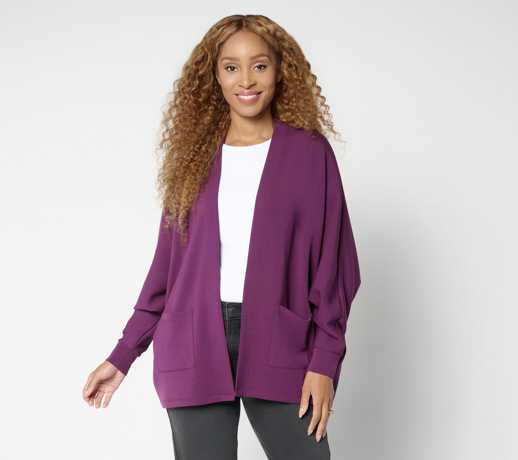 Belle by Kim Gravel ScubaLuxe Le Chic Bat Wing Cardi
