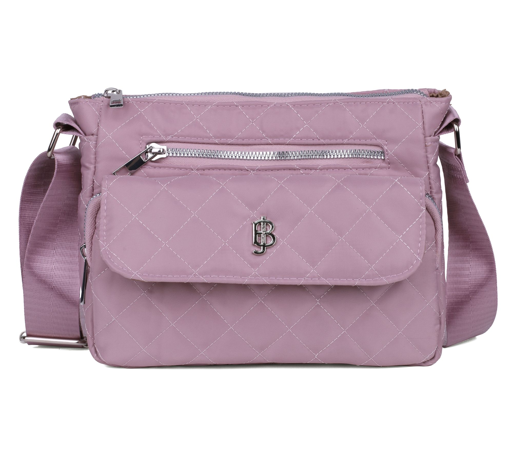 Julia Buxton Quilted Nylon Crossbody Bag