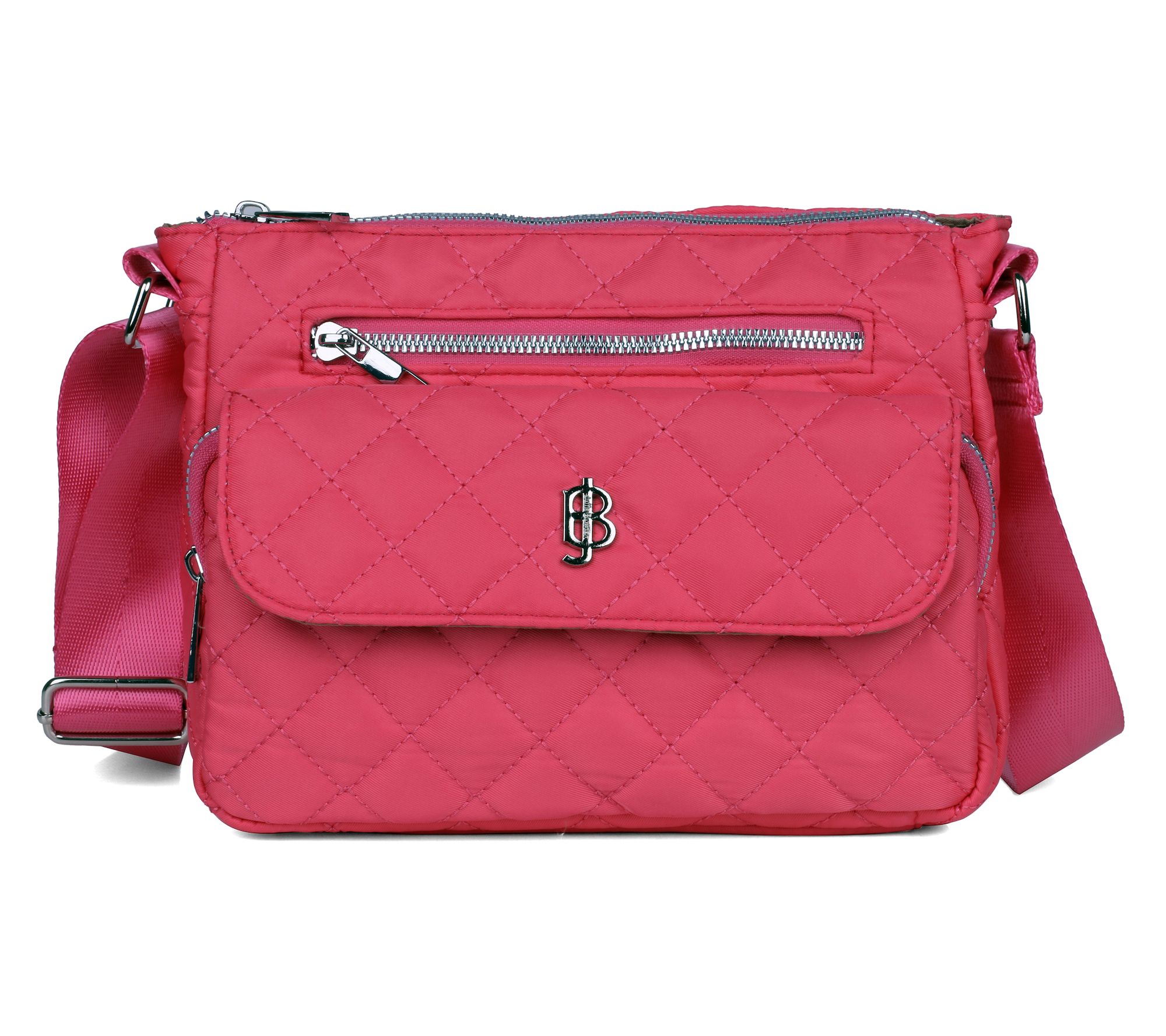 Julia Buxton Quilted Nylon Crossbody Bag