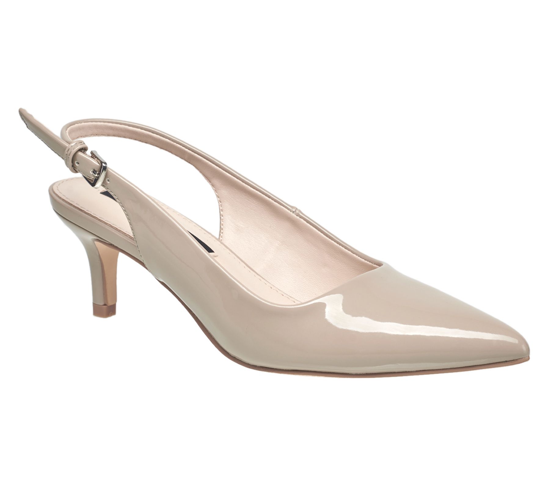 French Connection Ladies Quinn Matte SlingbackKitten Heel