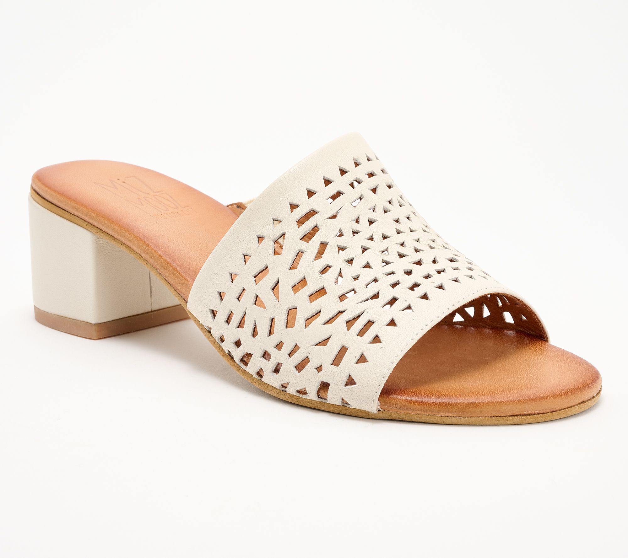 "As Is" Miz Mooz Leather Heeled Mules- Ryan
