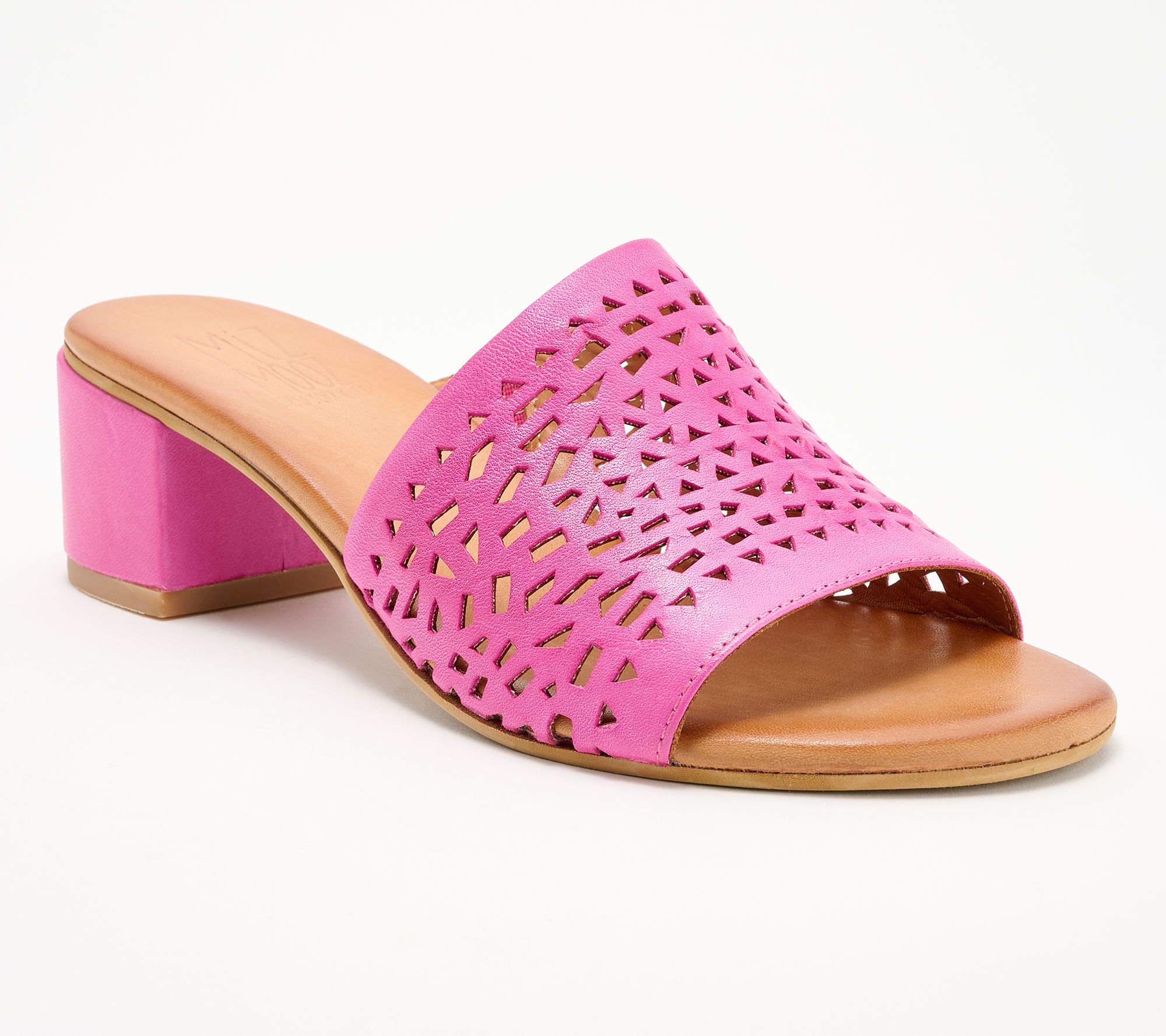 "As Is" Miz Mooz Leather Heeled Mules- Ryan