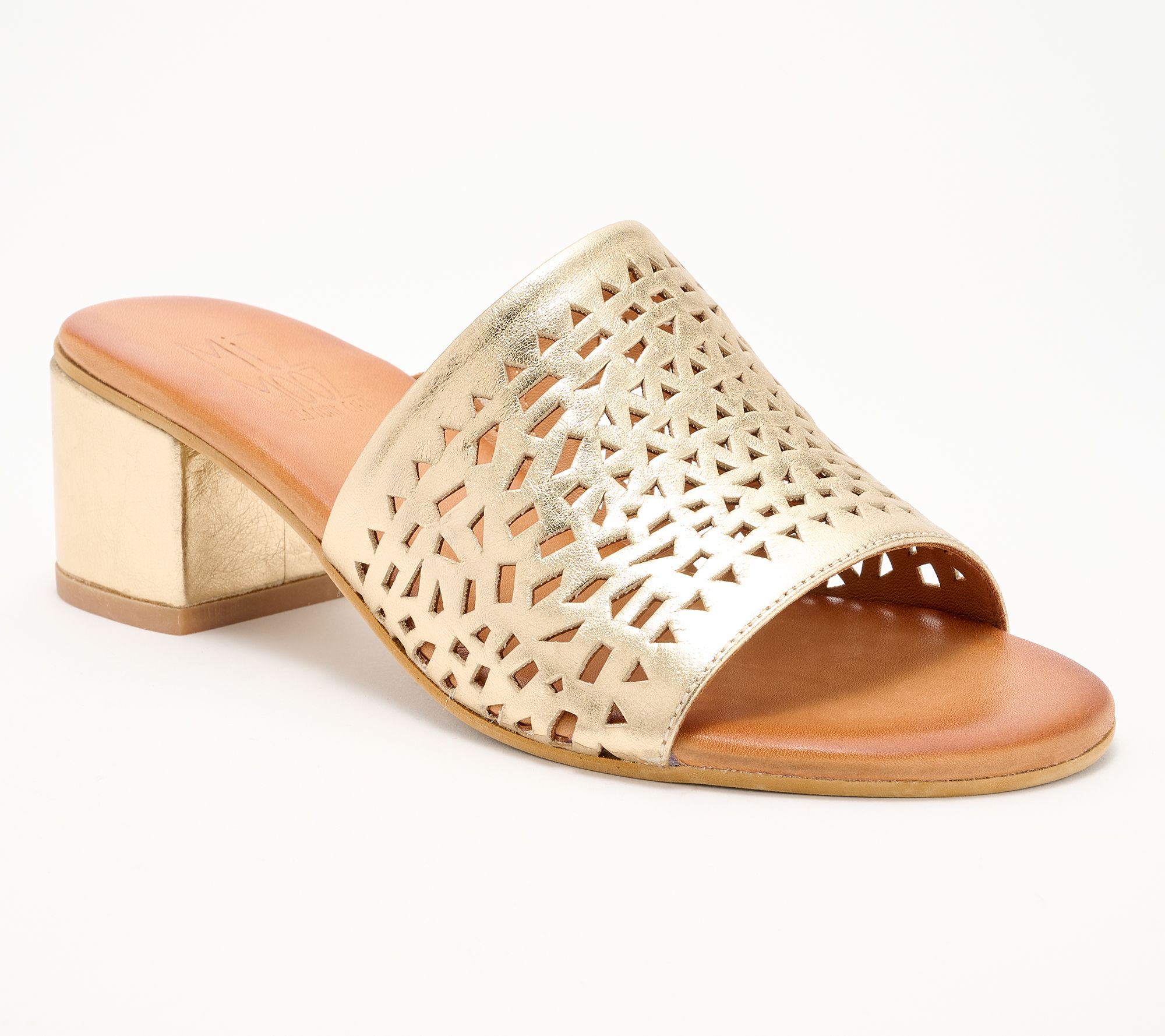 "As Is" Miz Mooz Leather Heeled Mules- Ryan