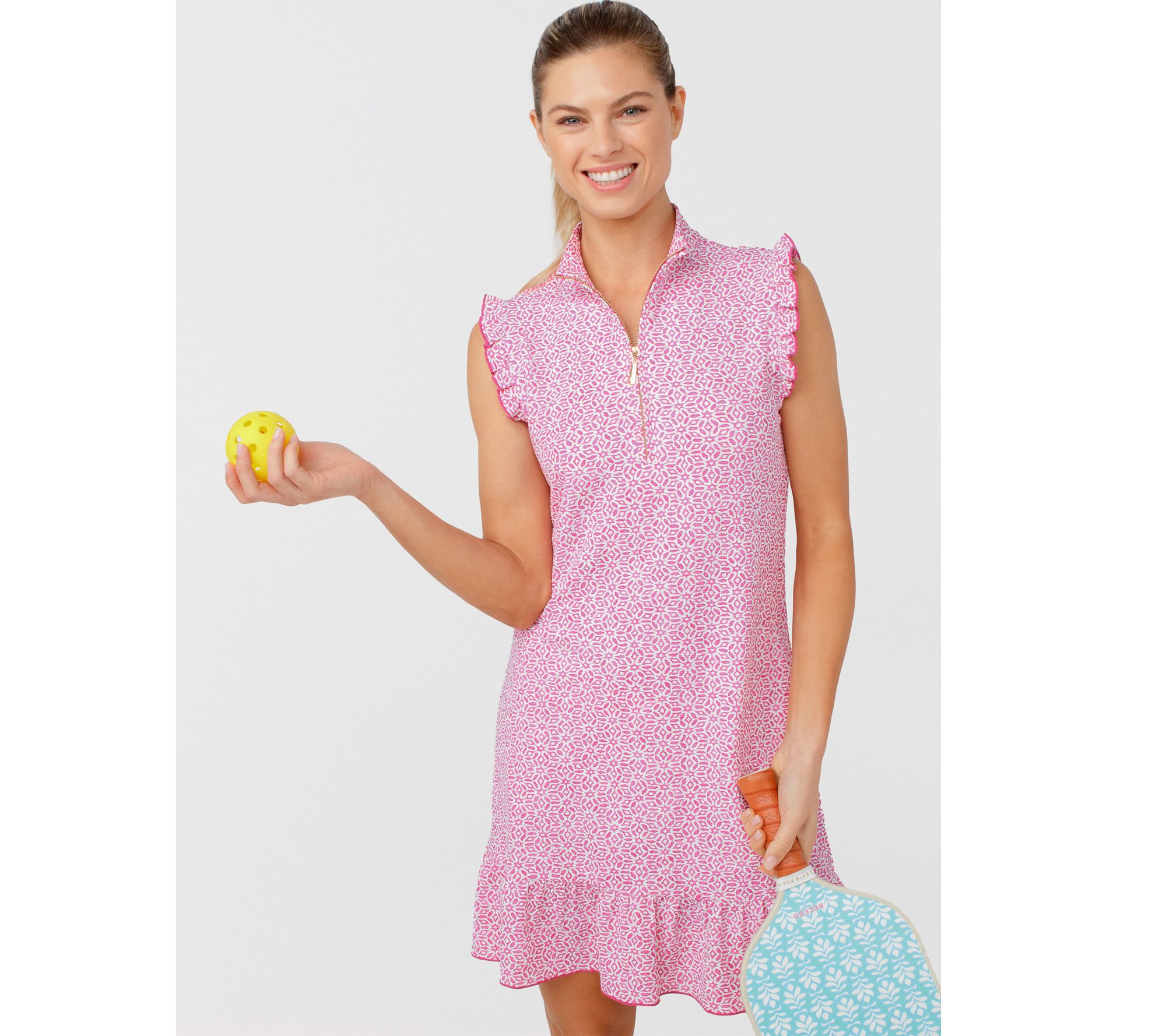 Cabana Life Sleeveless Ruffle Sport Dress UPF 50