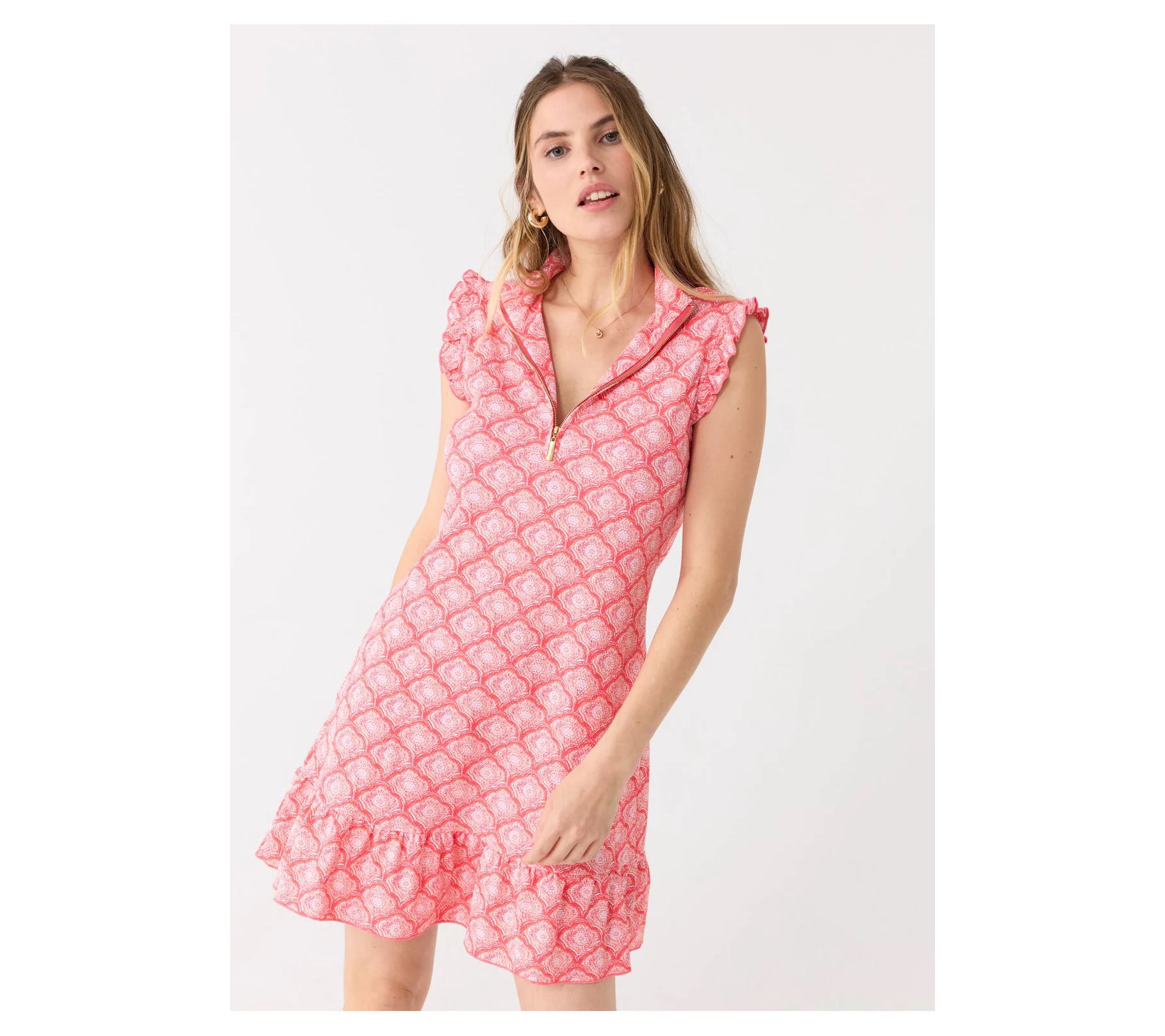 Cabana Life Sleeveless Ruffle Sport Dress UPF 50